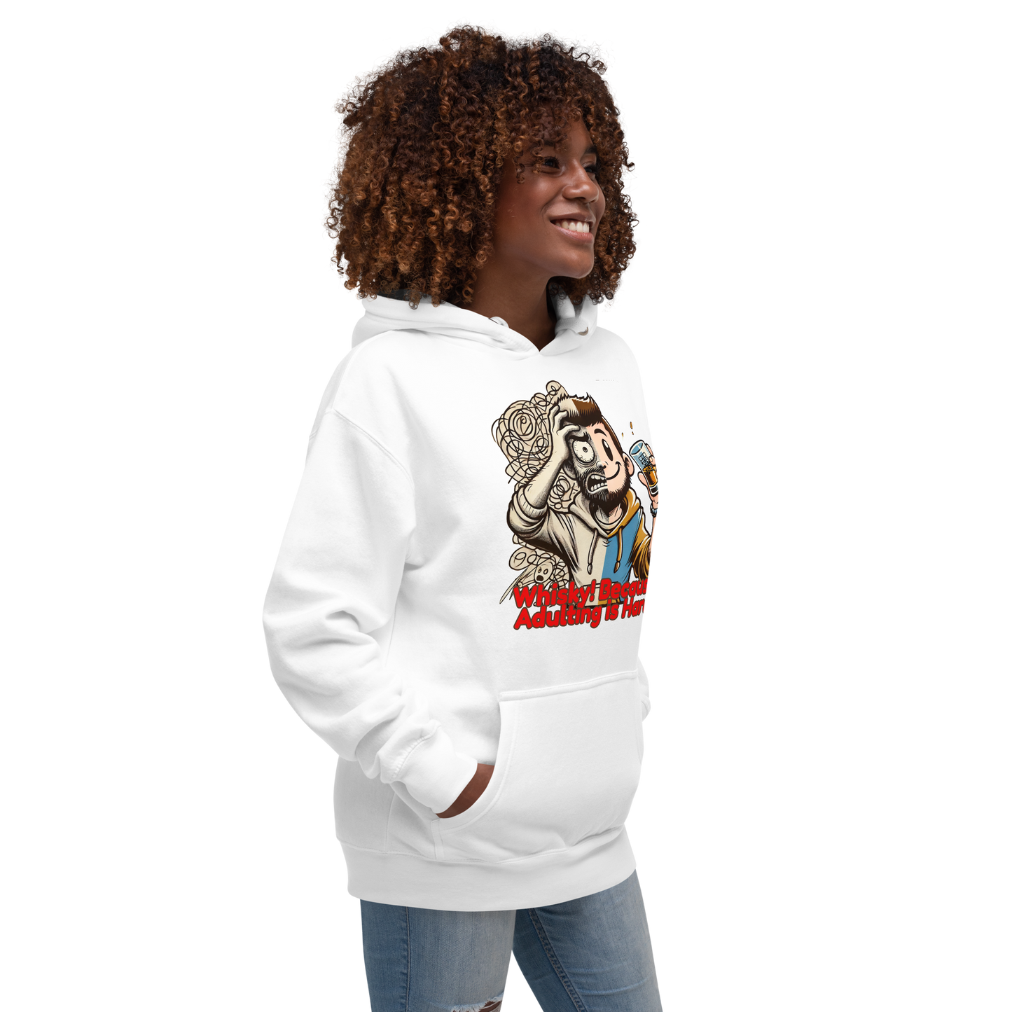 Cellar 8T Whisky - Adulting - Unisex Hoodie image 3