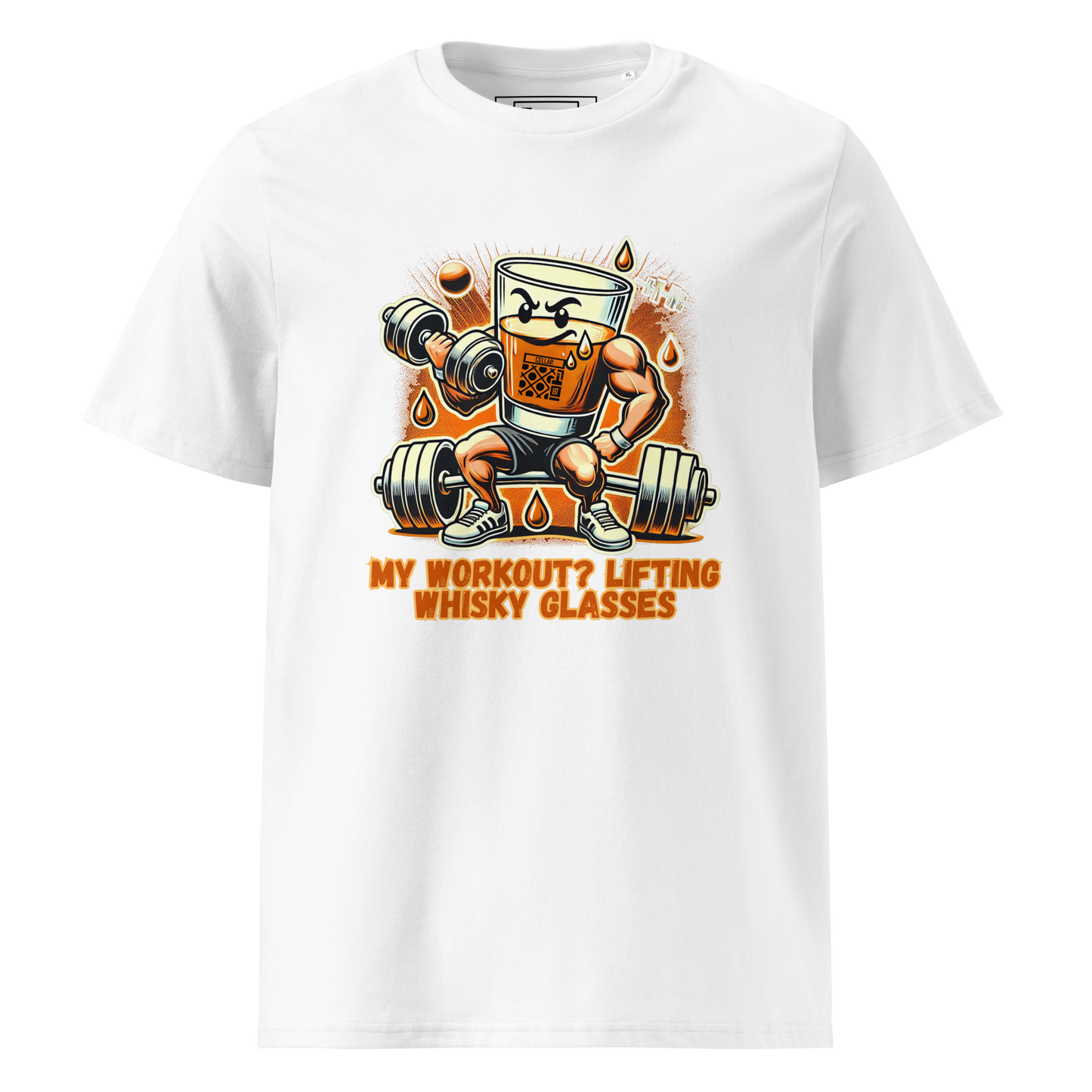 Cellar 8T Whisky - Workout - Unisex Organic Cotton T-Shirt image 28