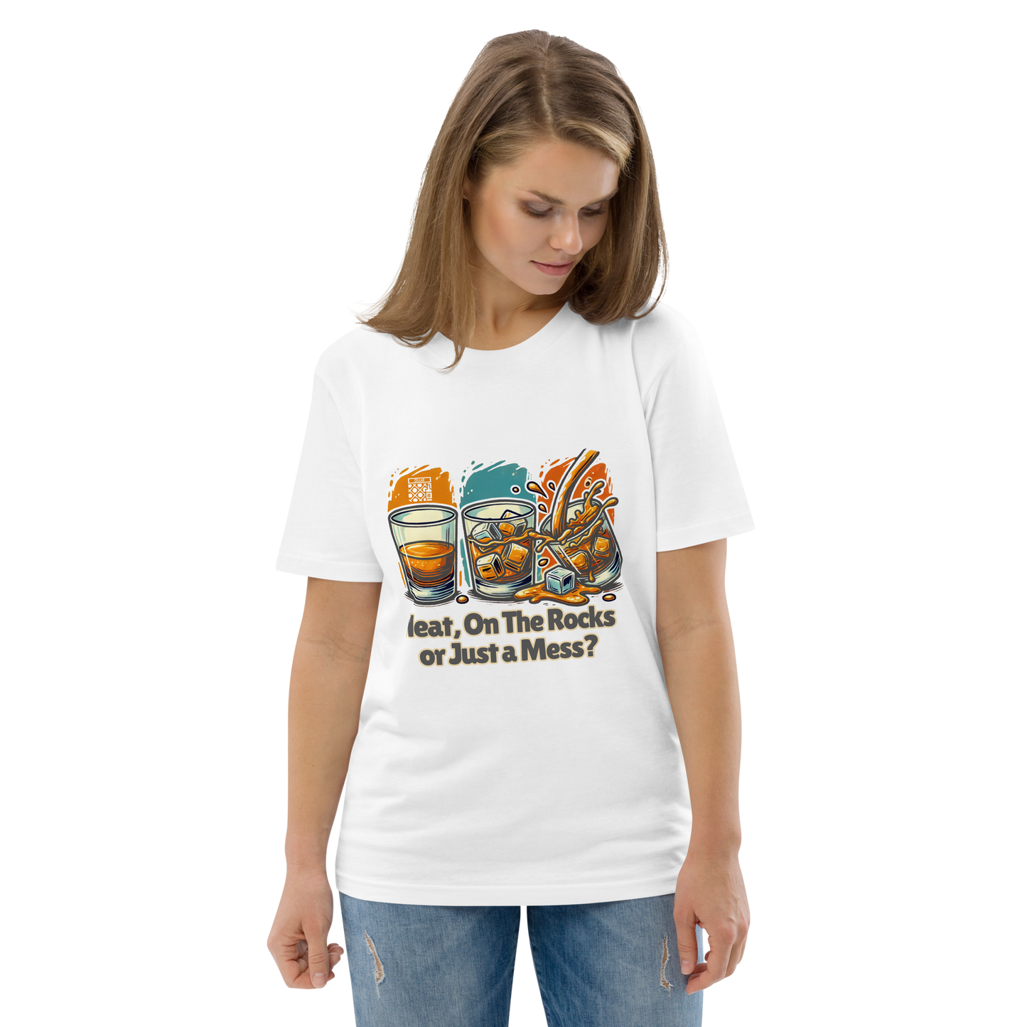 Cellar 8T Whisky - Neat - Unisex Organic Cotton T-Shirt image 7