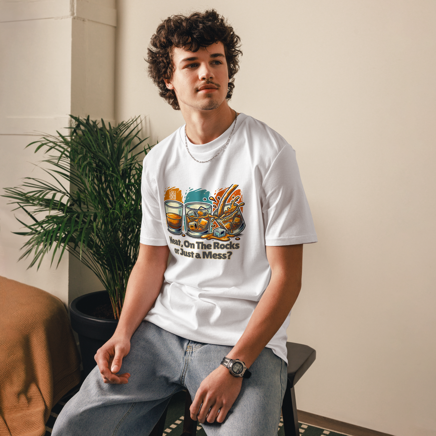 Cellar 8T Whisky - Neat - Unisex Organic Cotton T-Shirt image 13