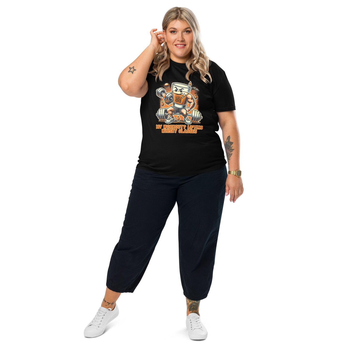 Cellar 8T Whisky - Workout - Unisex Organic Cotton T-Shirt image 27
