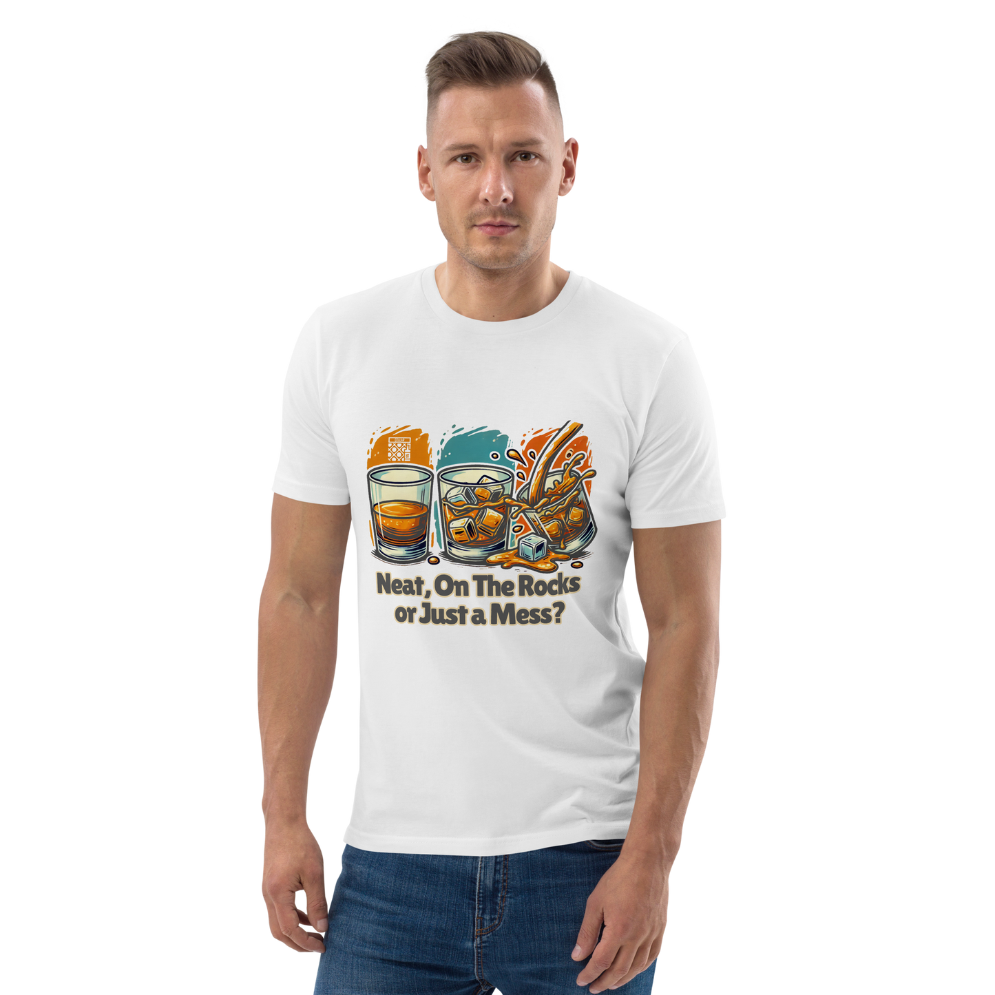 Cellar 8T Whisky - Neat - Unisex Organic Cotton T-Shirt image 7