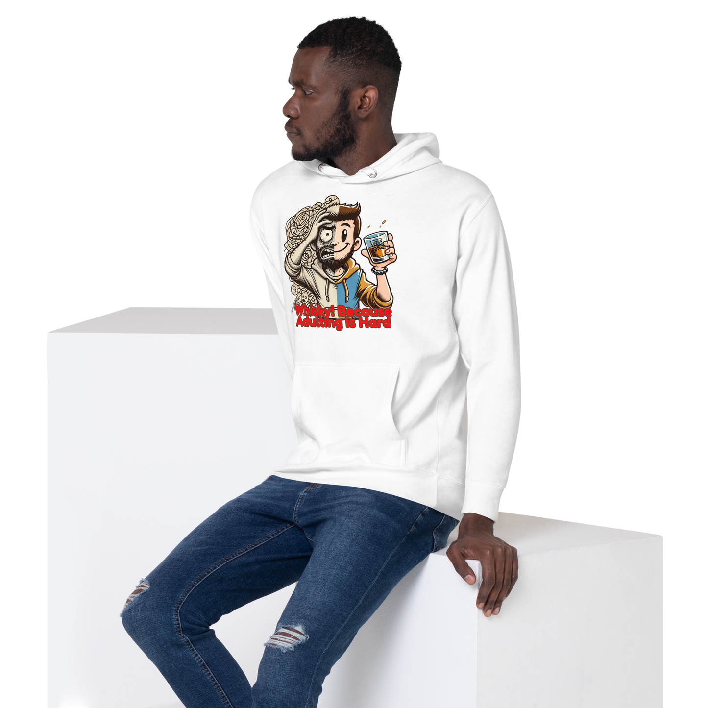 Cellar 8T Whisky - Adulting - Unisex Hoodie image 18
