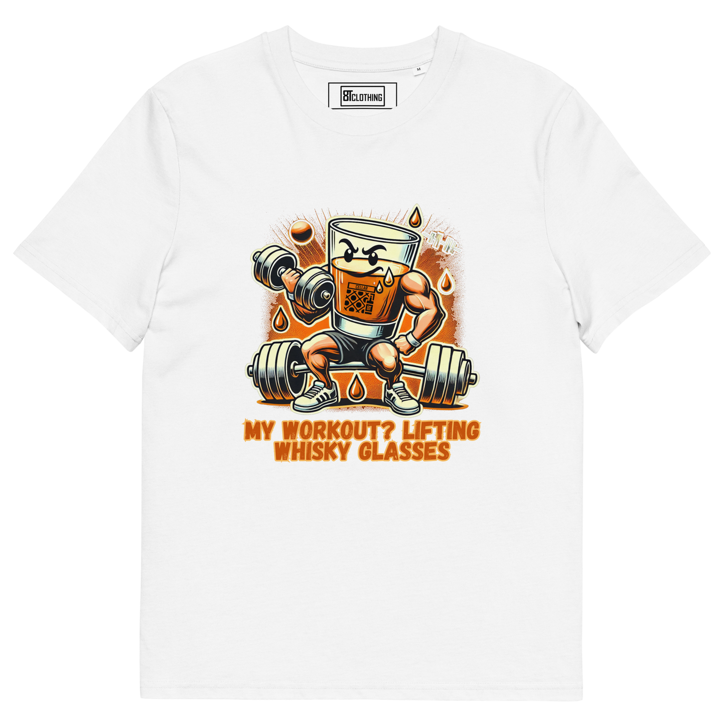 Cellar 8T Whisky - Workout - Unisex Organic Cotton T-Shirt image 33