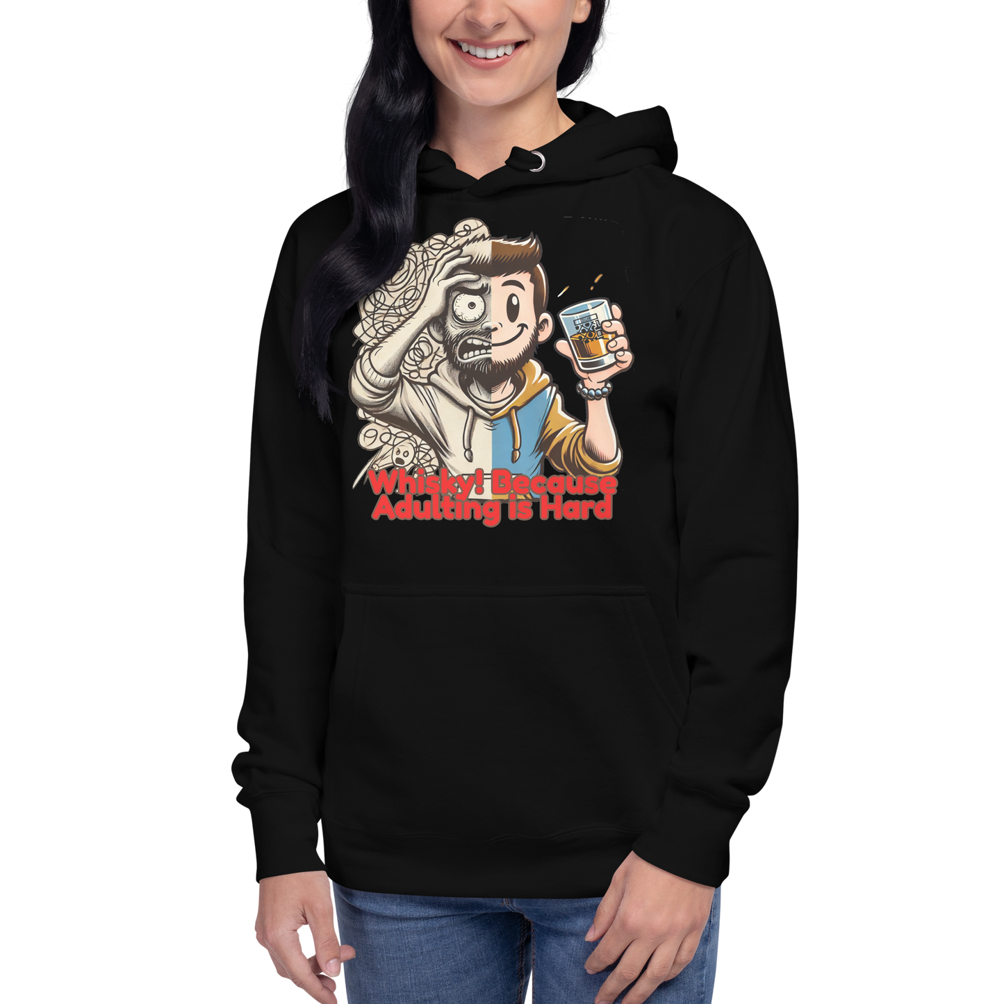 Cellar 8T Whisky - Adulting - Unisex Hoodie image 14