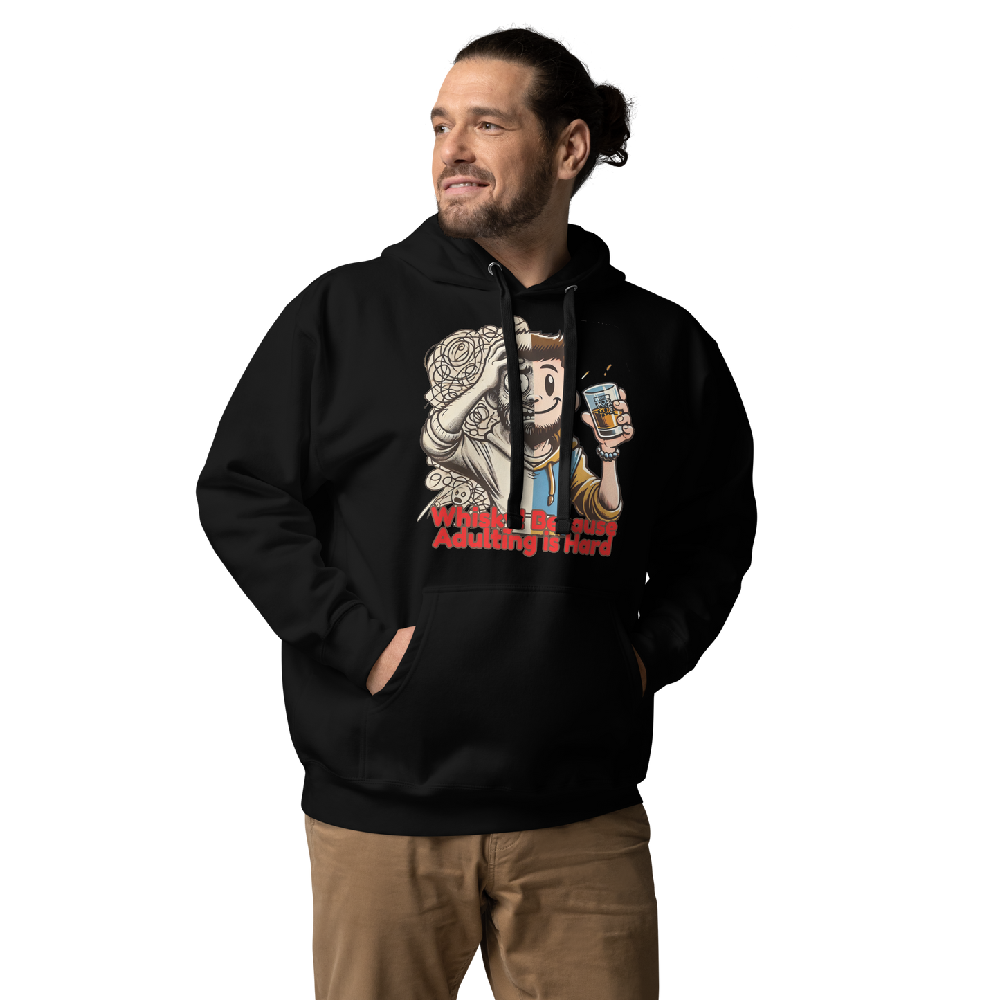 Cellar 8T Whisky - Adulting - Unisex Hoodie image 0