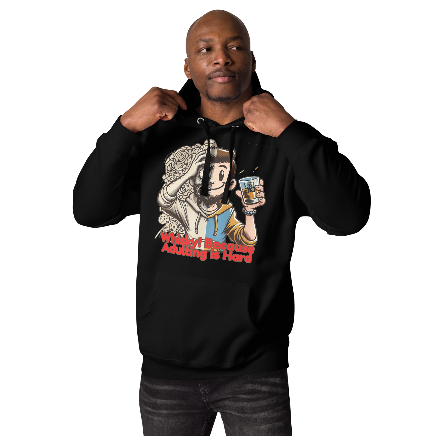 Cellar 8T Whisky - Adulting - Unisex Hoodie image 2