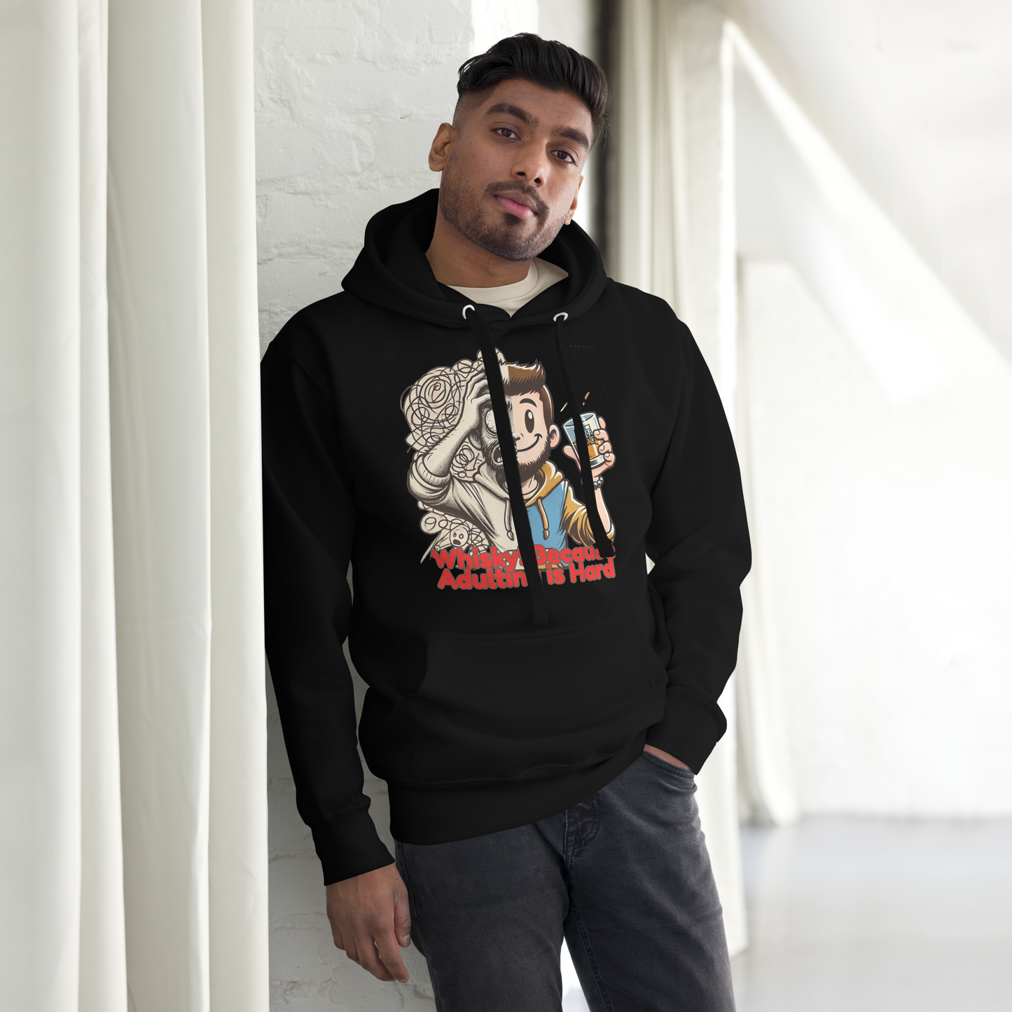 Cellar 8T Whisky - Adulting - Unisex Hoodie image 25