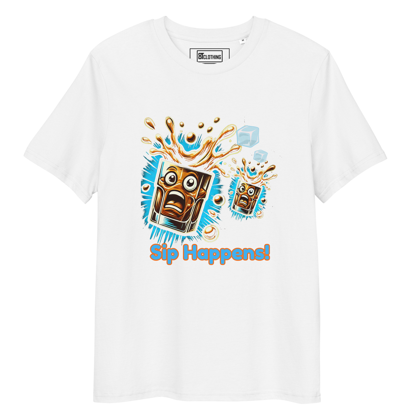 Cellar 8T Whisky - Sip Happens - Unisex Organic Cotton T-Shirt image 28