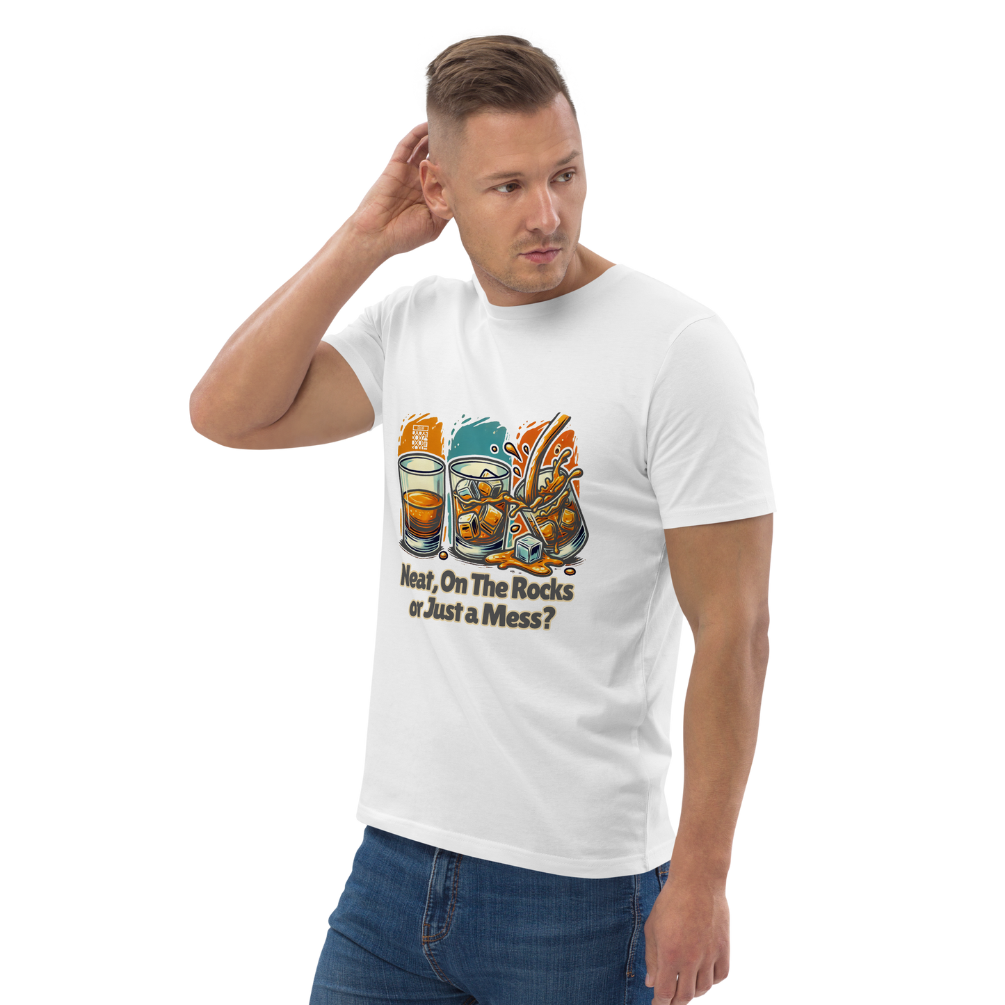 Cellar 8T Whisky - Neat - Unisex Organic Cotton T-Shirt image 10