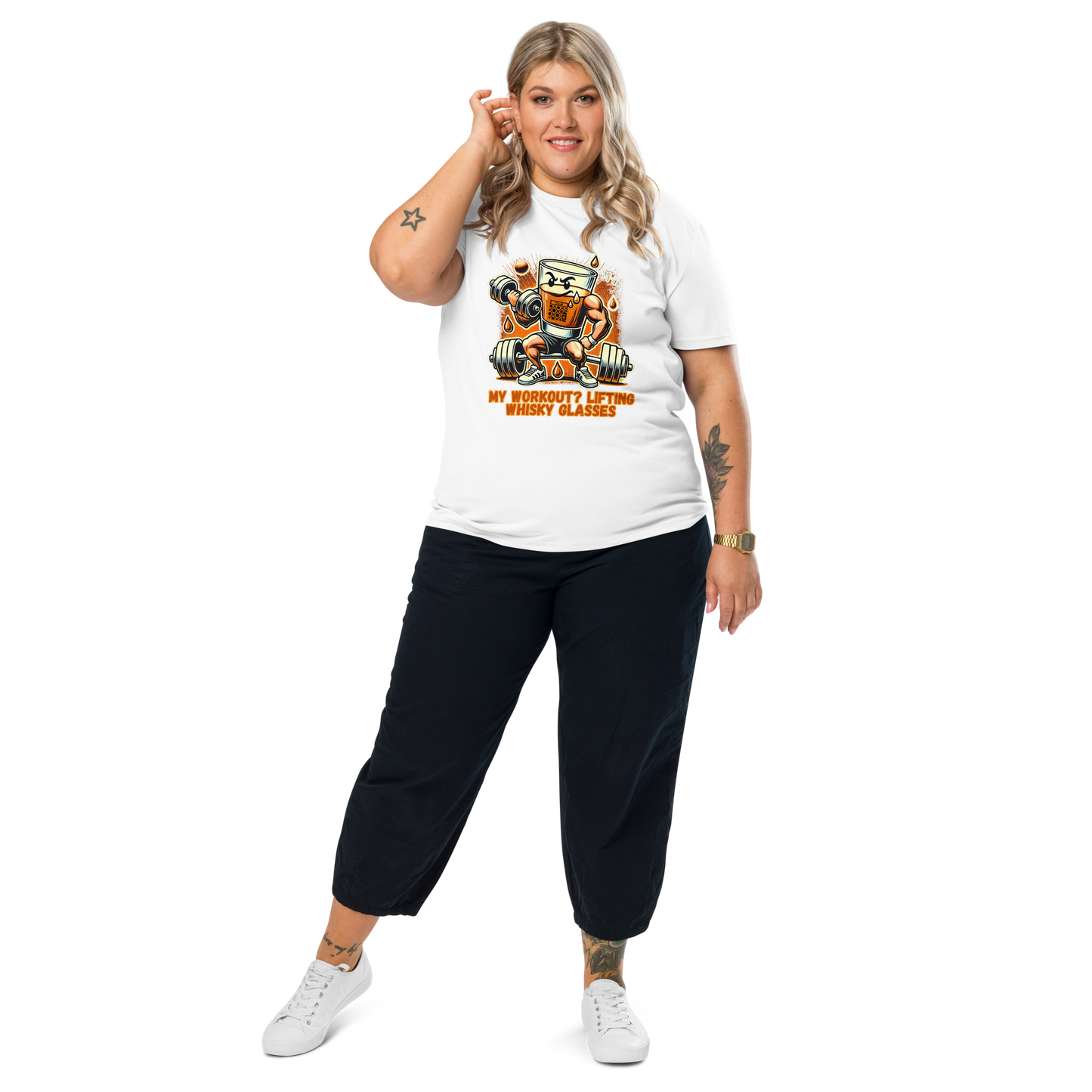 Cellar 8T Whisky - Workout - Unisex Organic Cotton T-Shirt image 12
