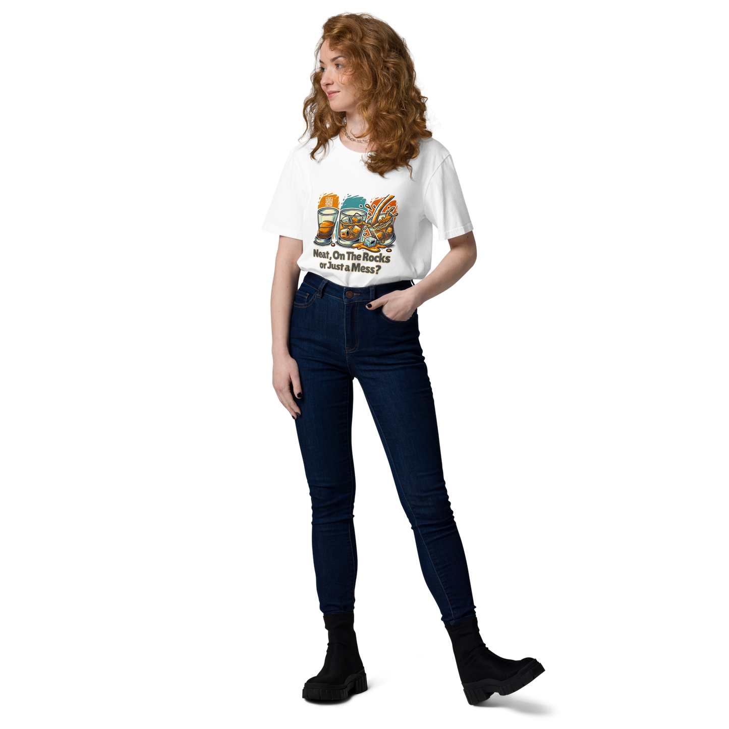 Cellar 8T Whisky - Neat - Unisex Organic Cotton T-Shirt image 4