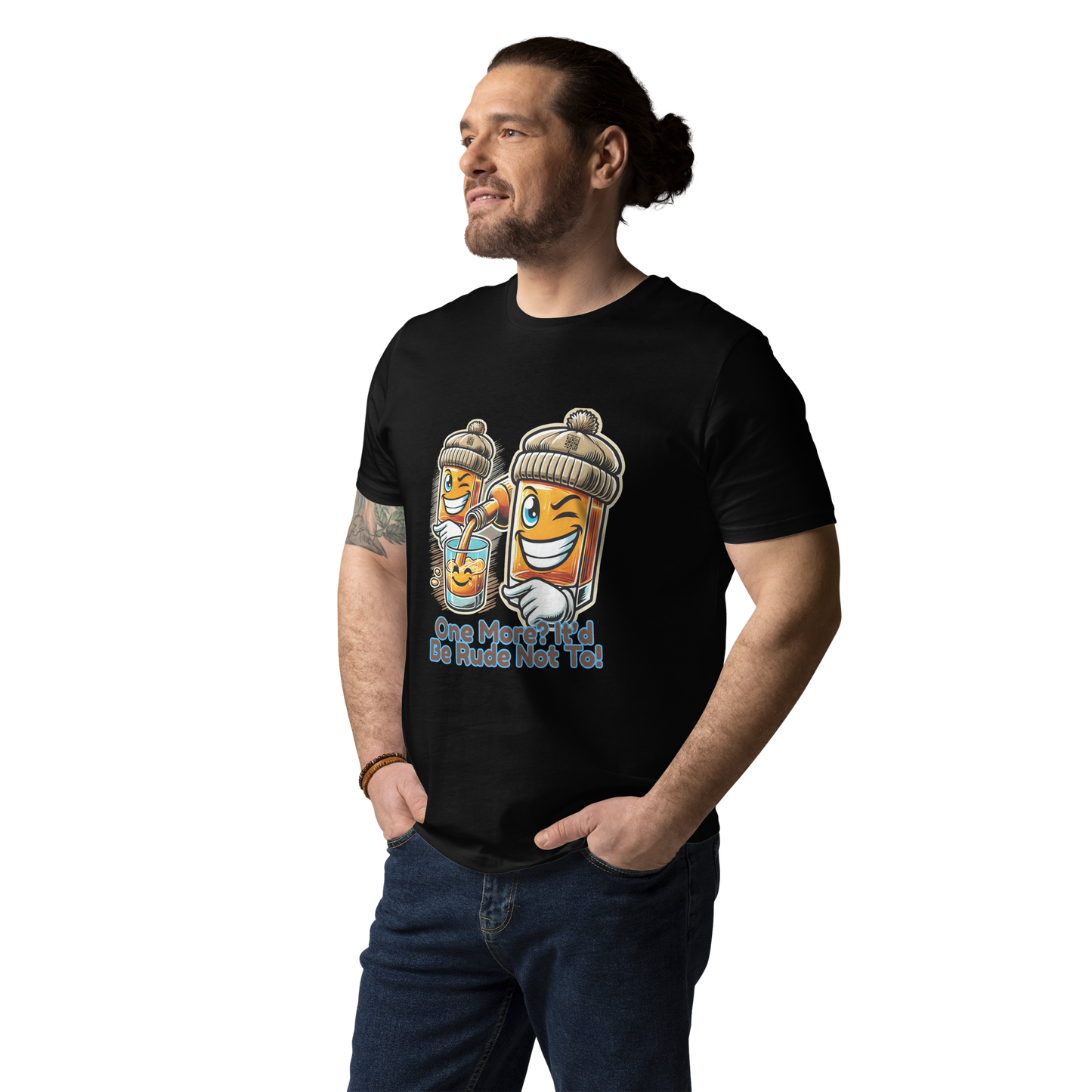 Cellar 8T Whisky - One More - Unisex Organic Cotton T-Shirt image 3