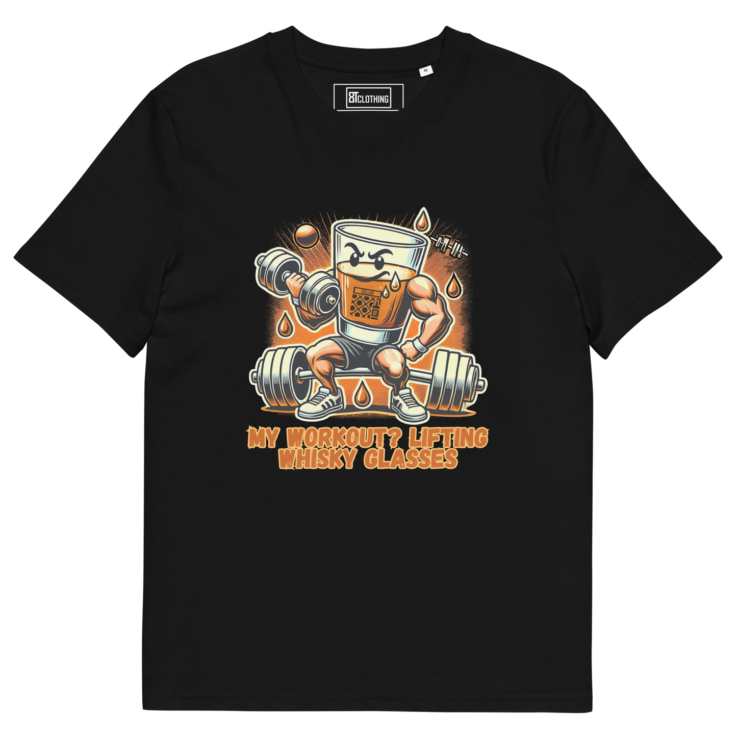 Cellar 8T Whisky - Workout - Unisex Organic Cotton T-Shirt image 34