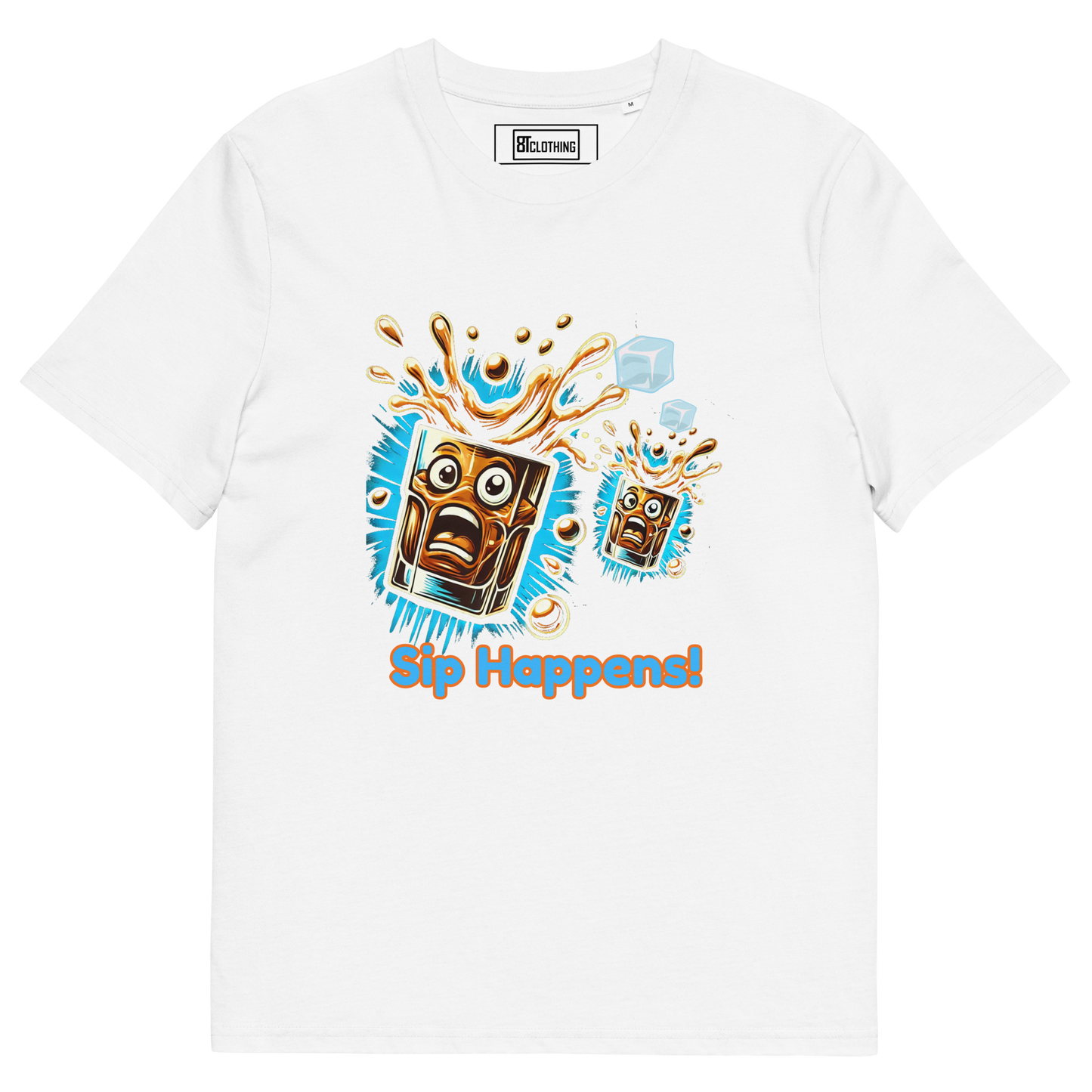 Cellar 8T Whisky - Sip Happens - Unisex Organic Cotton T-Shirt image 31