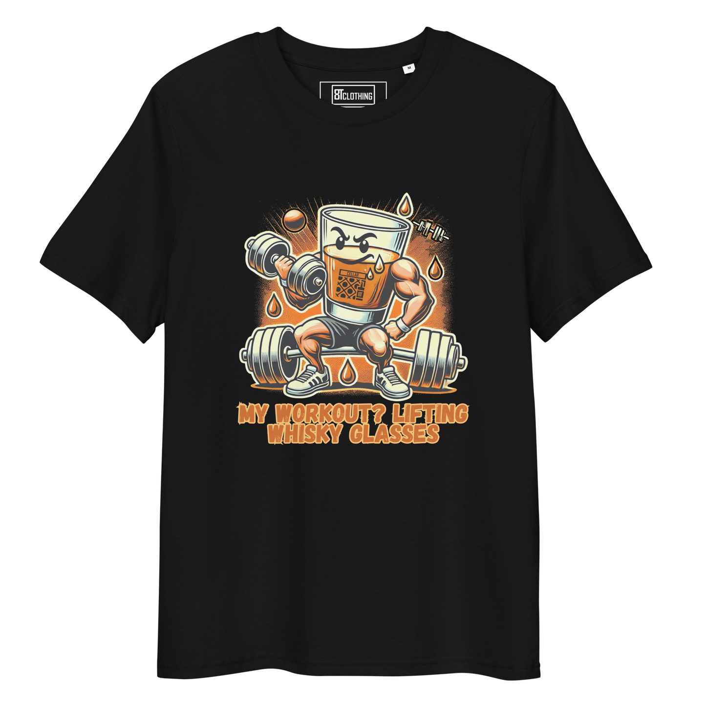 Cellar 8T Whisky - Workout - Unisex Organic Cotton T-Shirt image 30