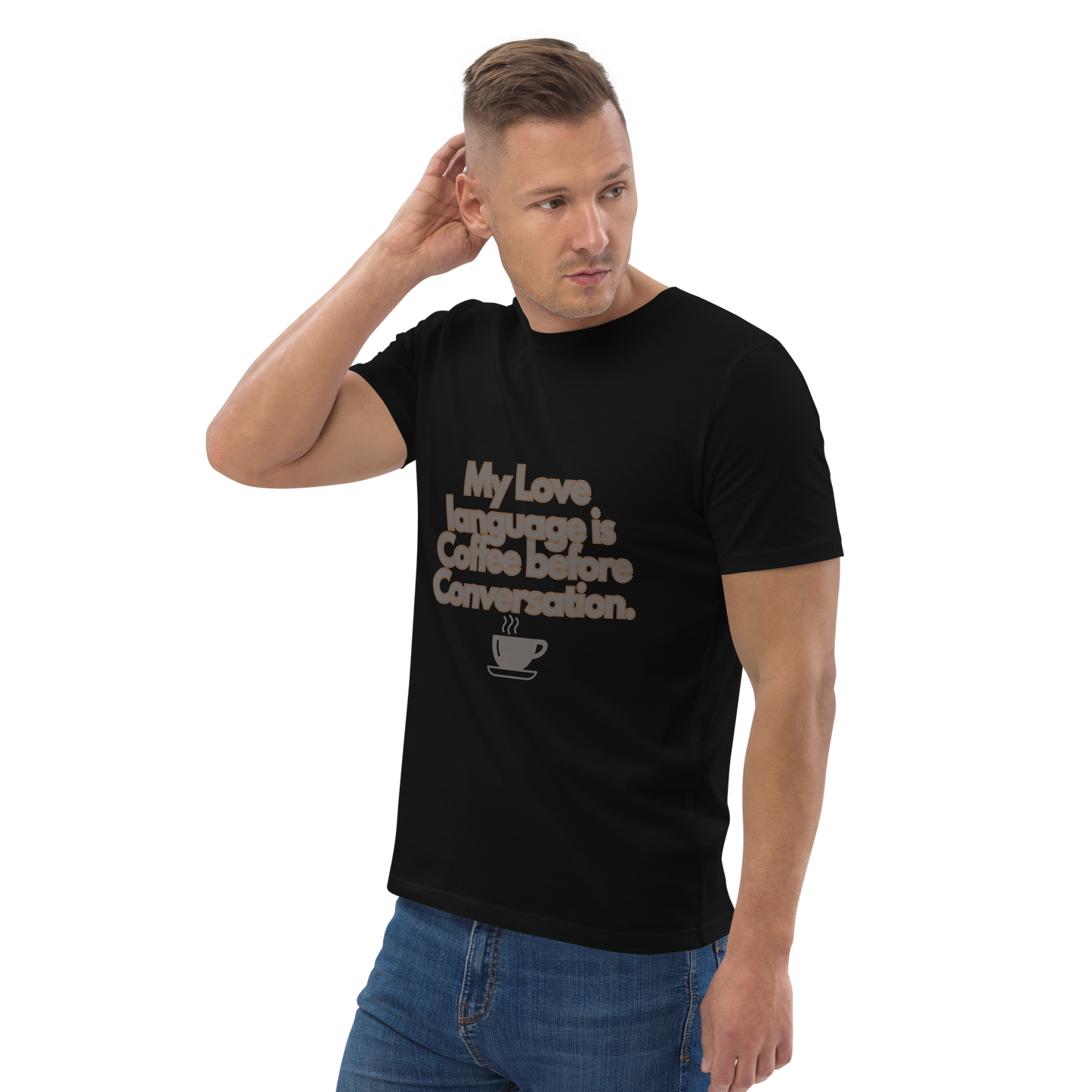 Cellar 8T Coffee - Love Language - Unisex Organic Cotton T-Shirt image 21