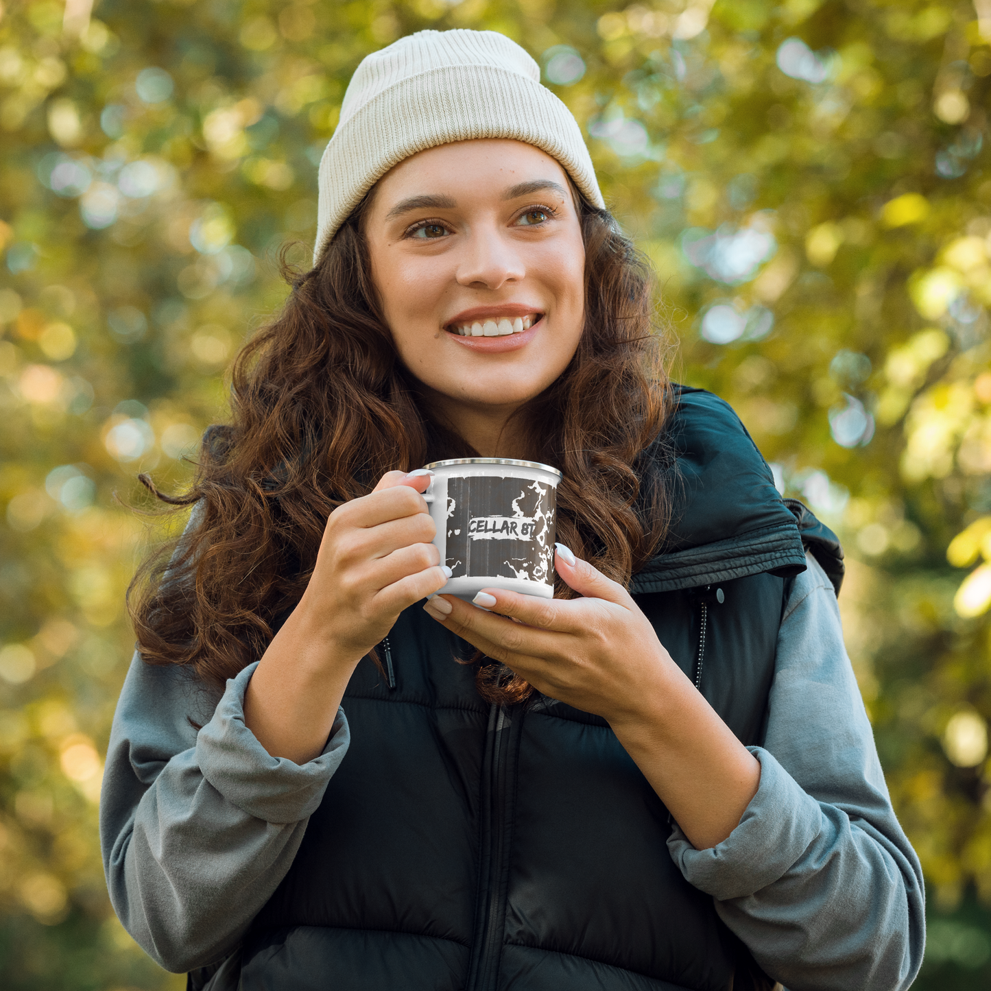 Cellar 8T - Smoked Oak - Enamel Mug