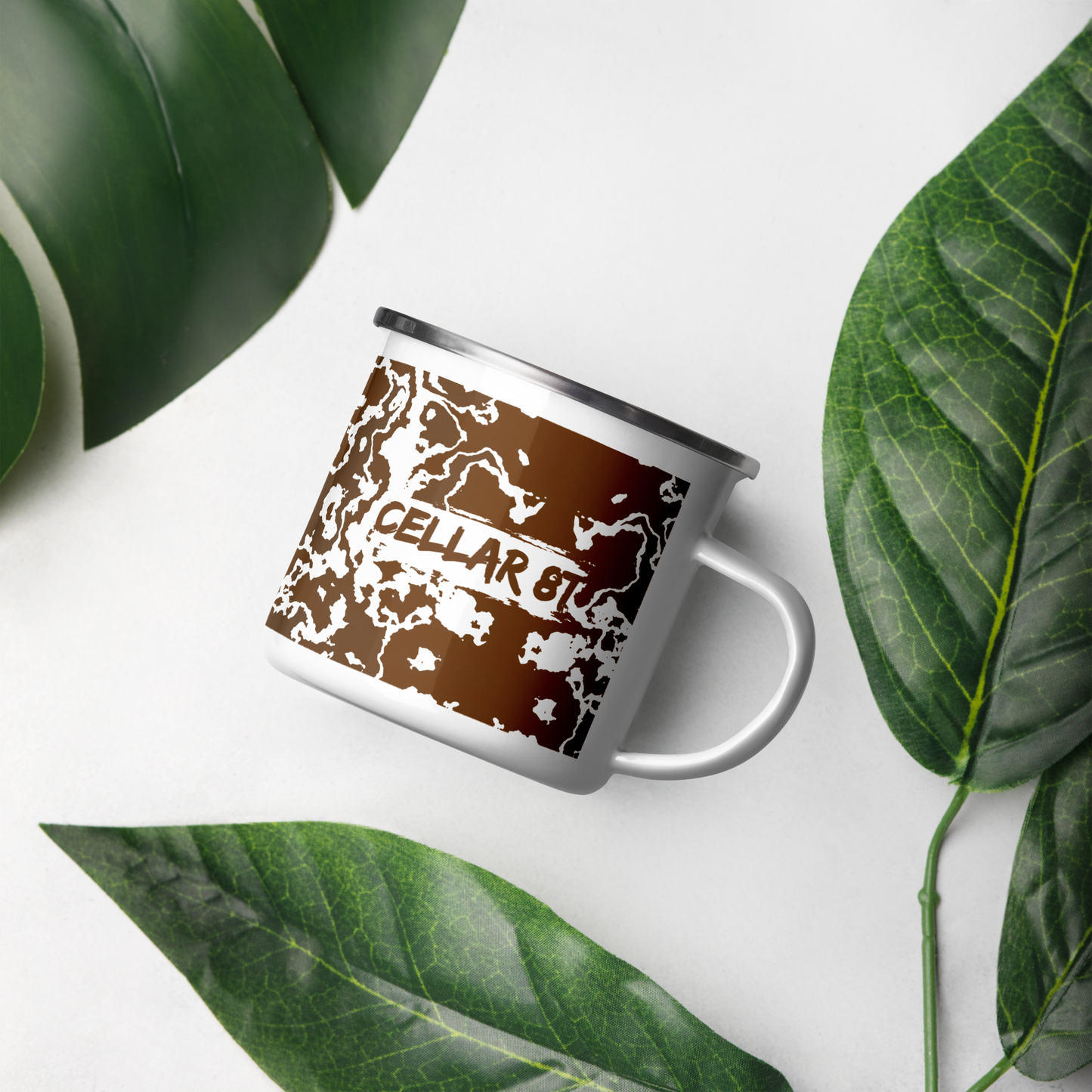 Cellar 8T - Smoked Oak - Enamel Mug