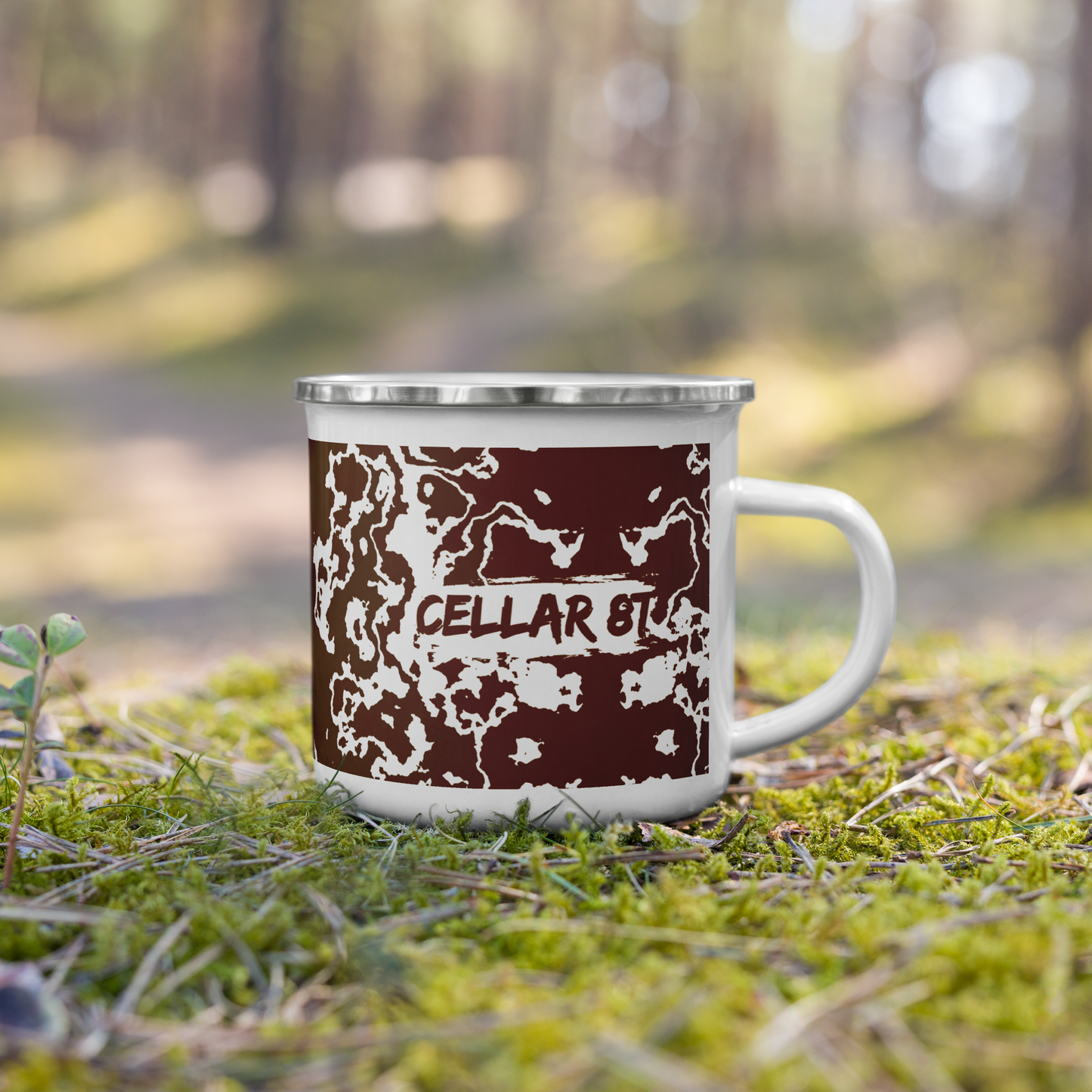 Cellar 8T - Smoked Oak - Enamel Mug