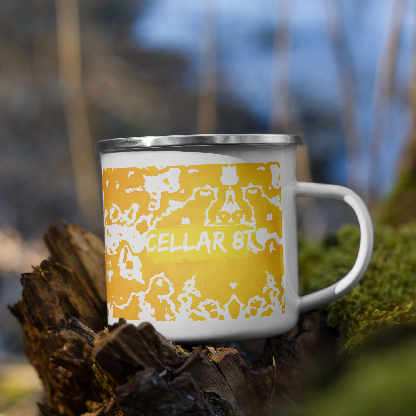 Cellar 8T - Golden Ember - Enamel Mug