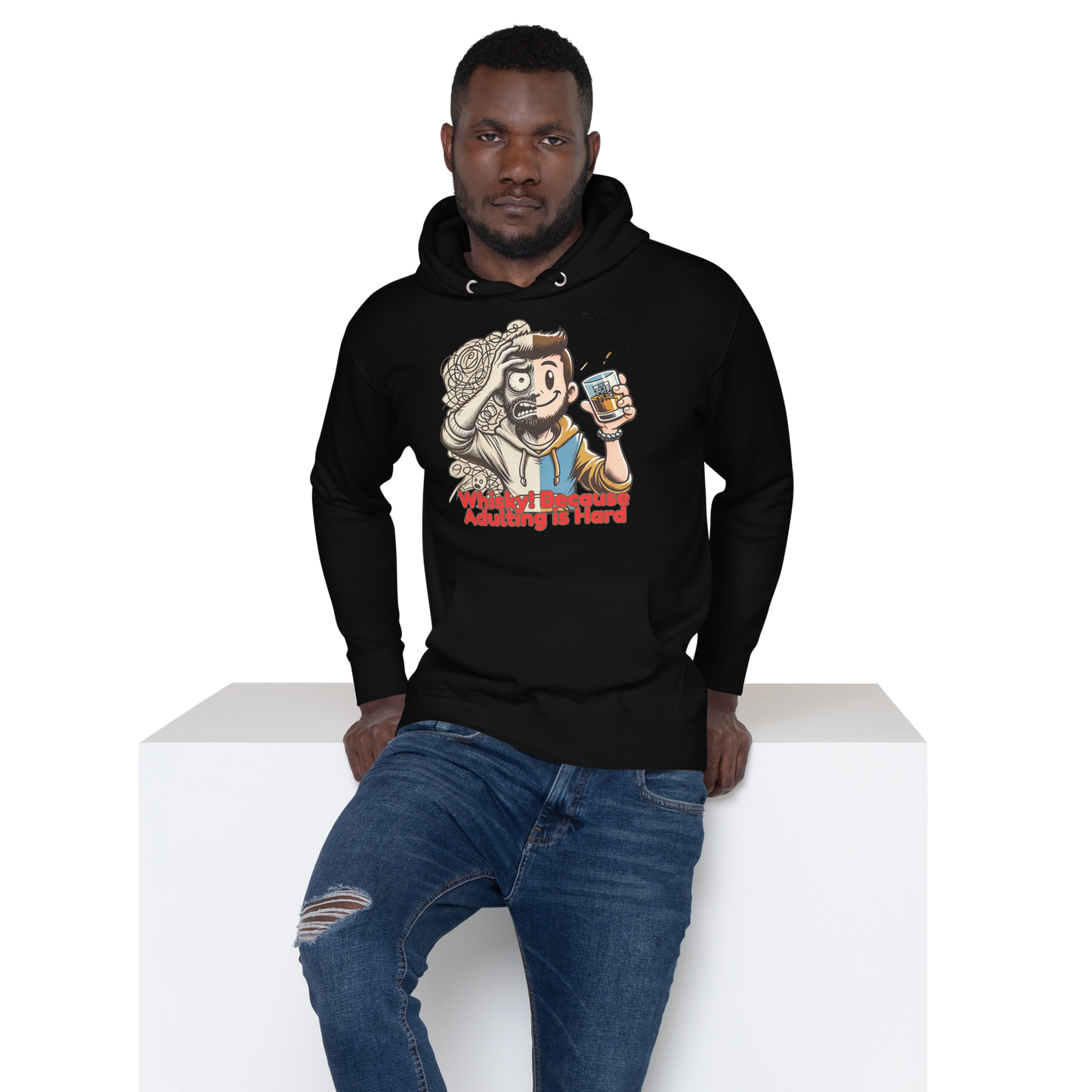 Cellar 8T Whisky - Adulting - Unisex Hoodie image 6