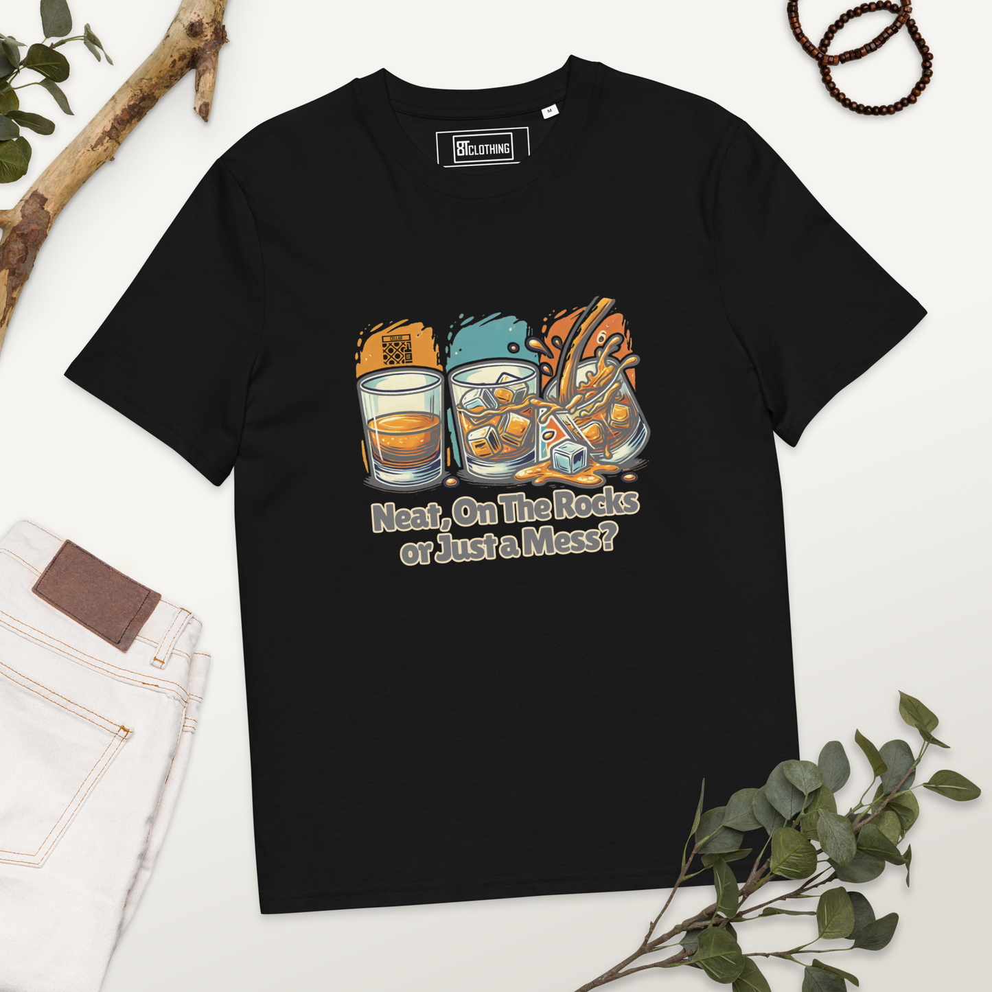 Cellar 8T Whisky - Neat - Unisex Organic Cotton T-Shirt image 26