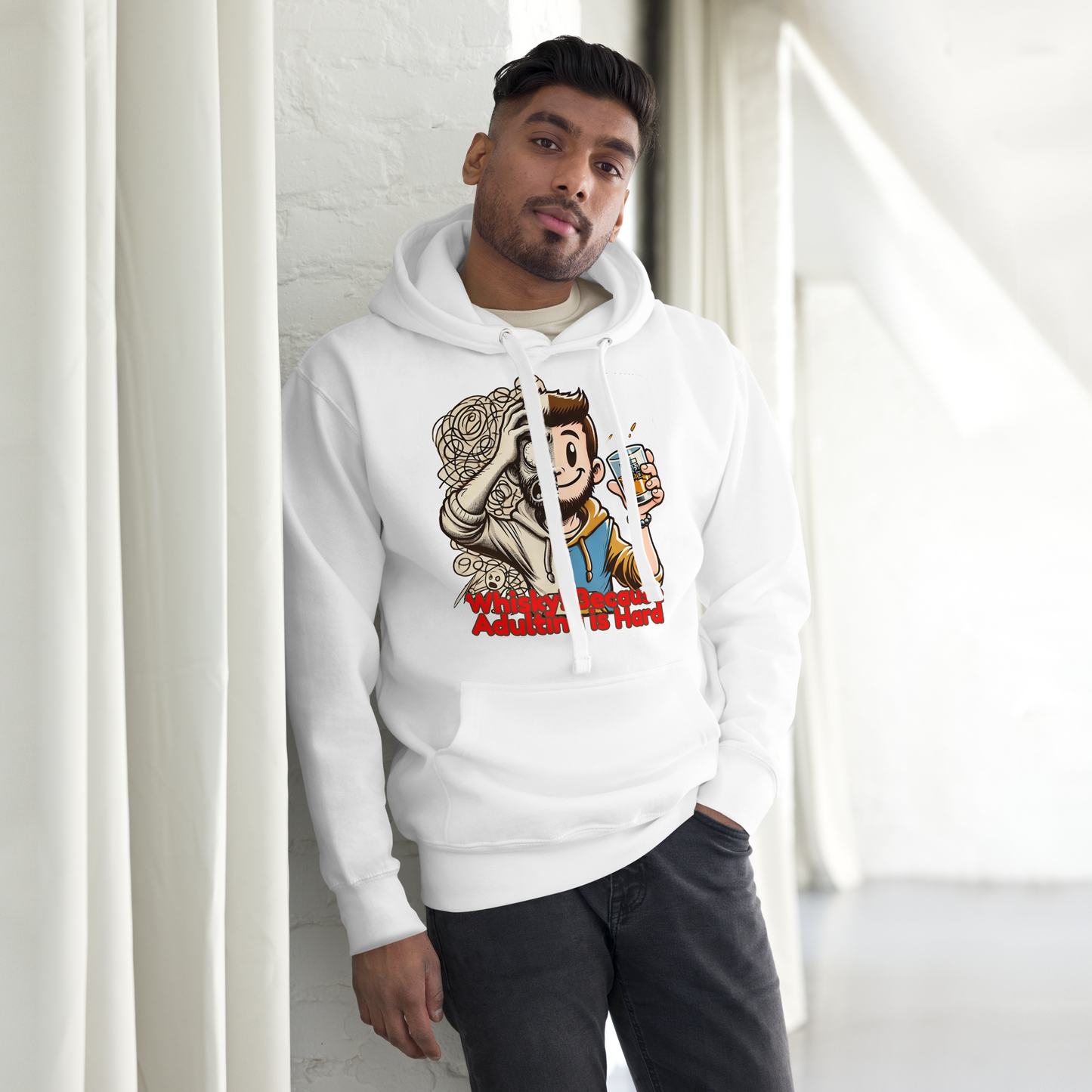 Cellar 8T Whisky - Adulting - Unisex Hoodie image 23