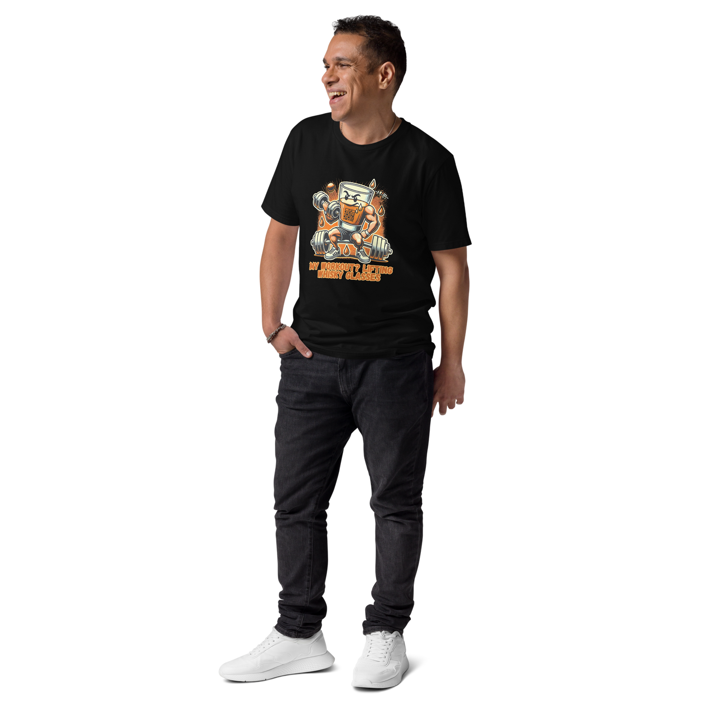 Cellar 8T Whisky - Workout - Unisex Organic Cotton T-Shirt image 4
