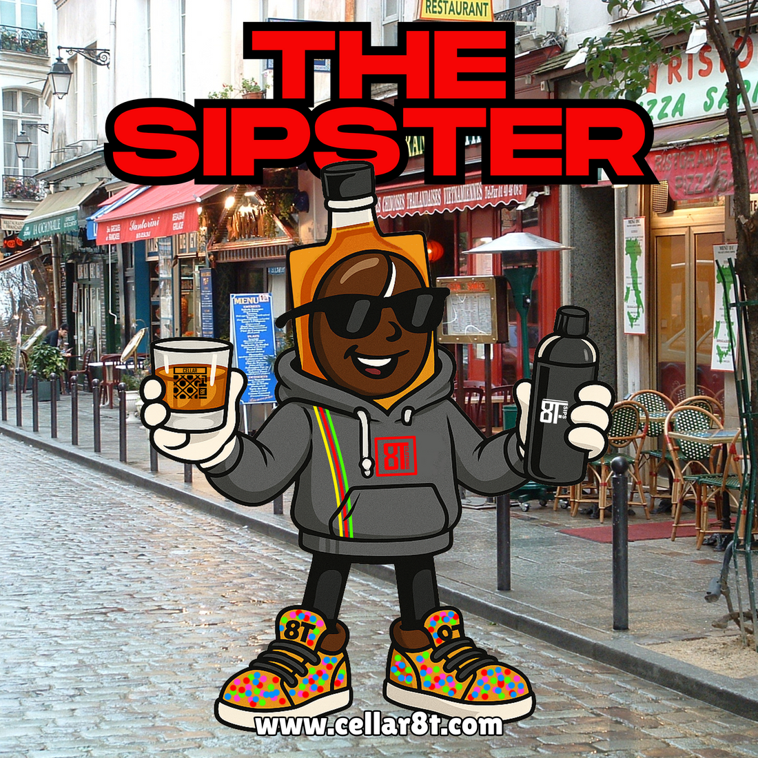 Cellar 8T Launches Its Brand Mascot “The Sipster”