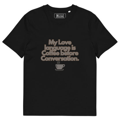 Cellar 8T Coffee - Love Language - Unisex Organic Cotton T-Shirt image 33