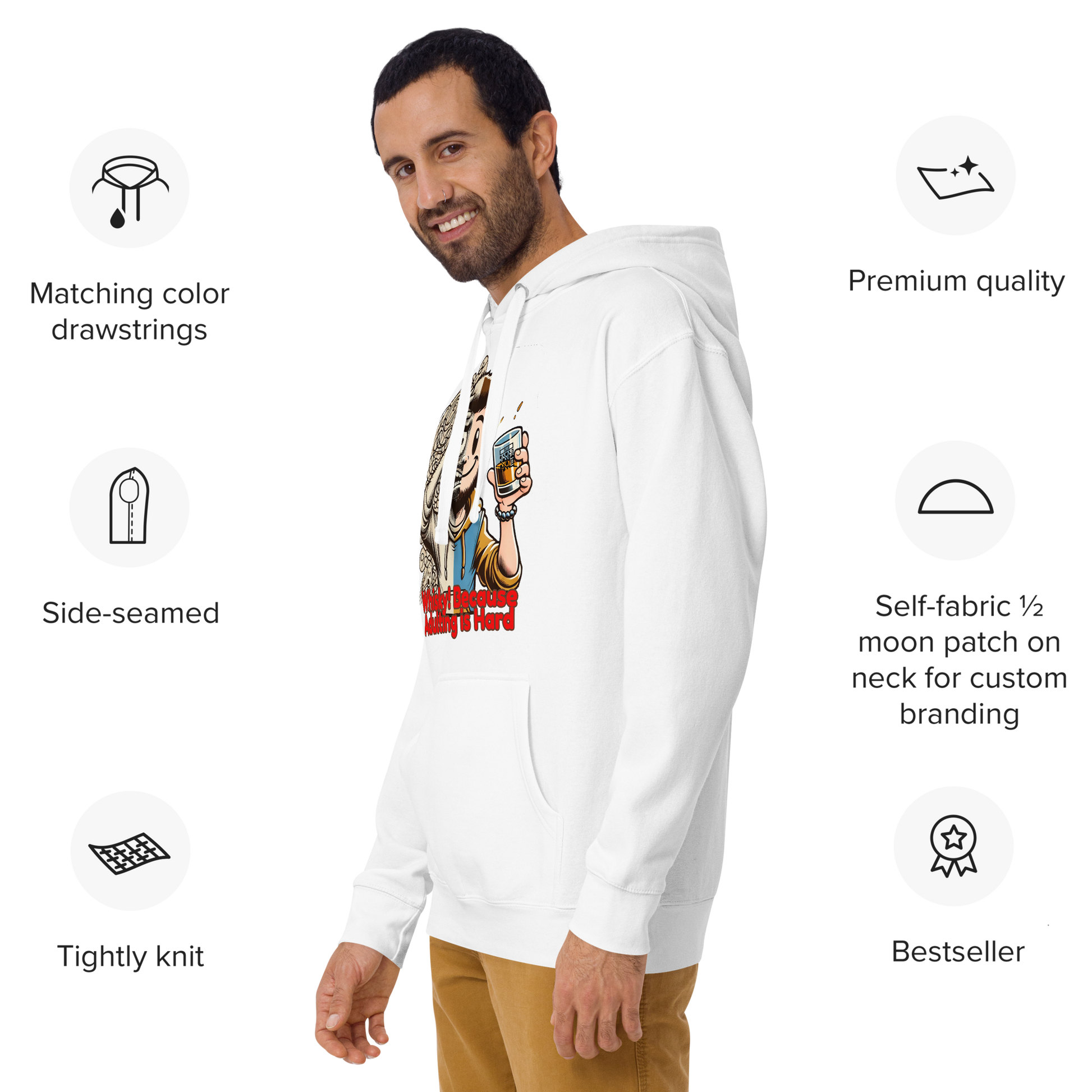 Cellar 8T Whisky - Adulting -  Unisex Hoodie image 21