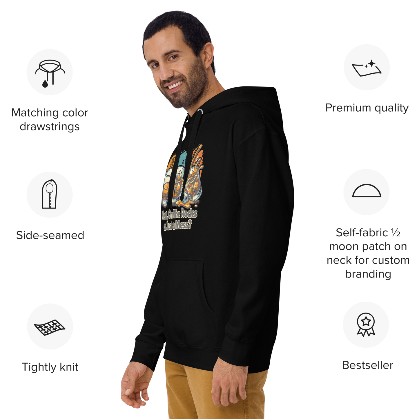 Cellar 8T Whisky - Neat Unisex Hoodie image 7