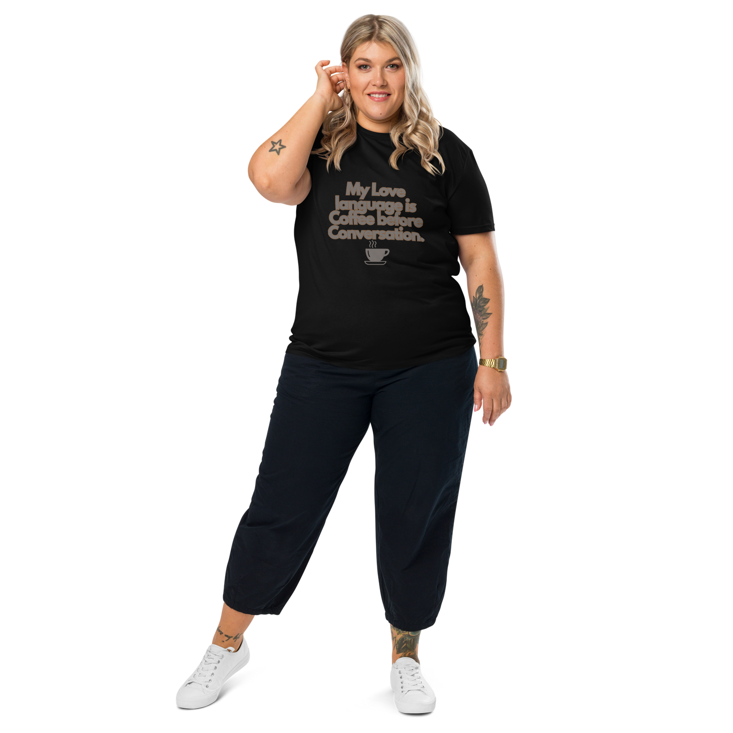 Cellar 8T Coffee - Love Language - Unisex Organic Cotton T-Shirt image 14