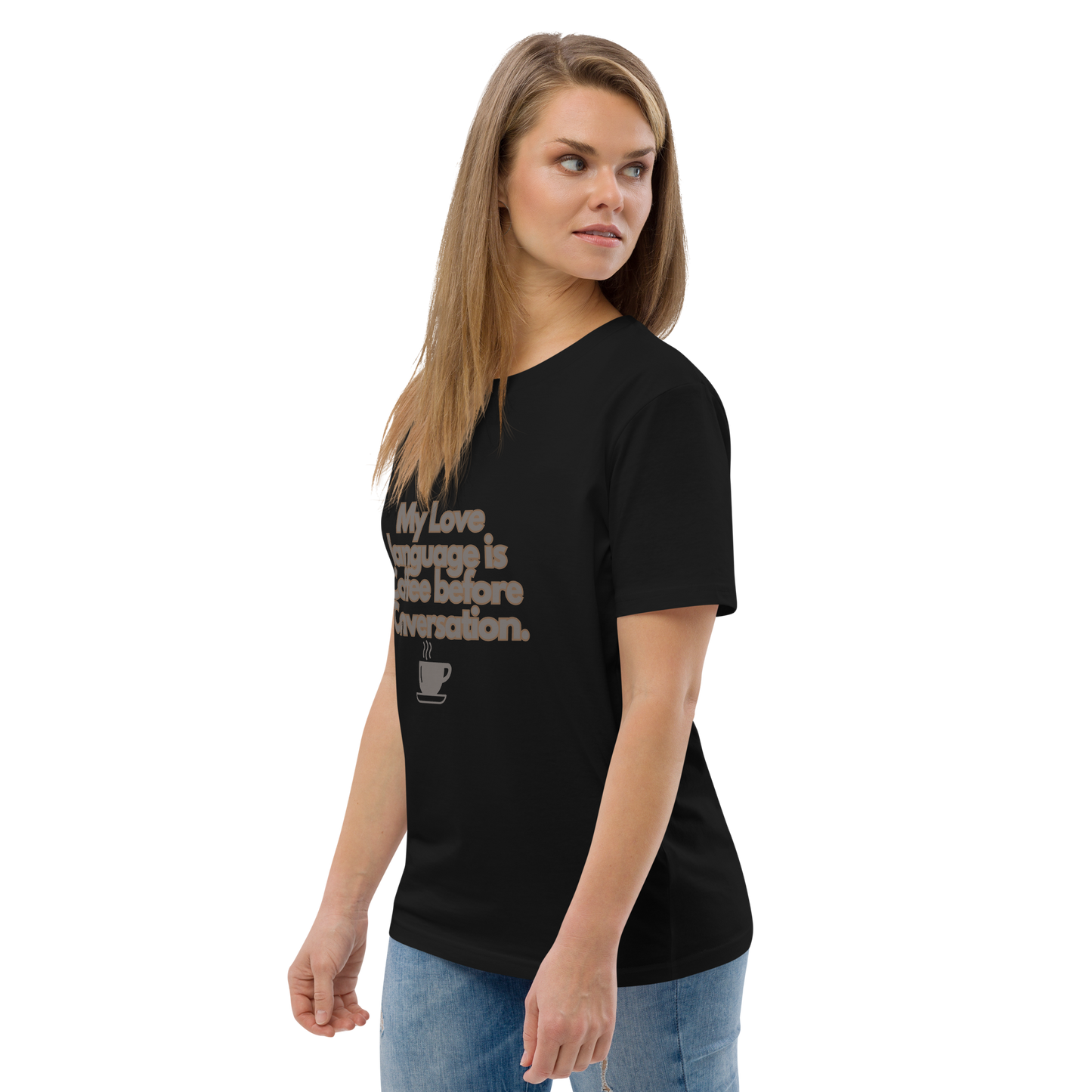 Cellar 8T Coffee - Love Language - Unisex Organic Cotton T-Shirt image 3