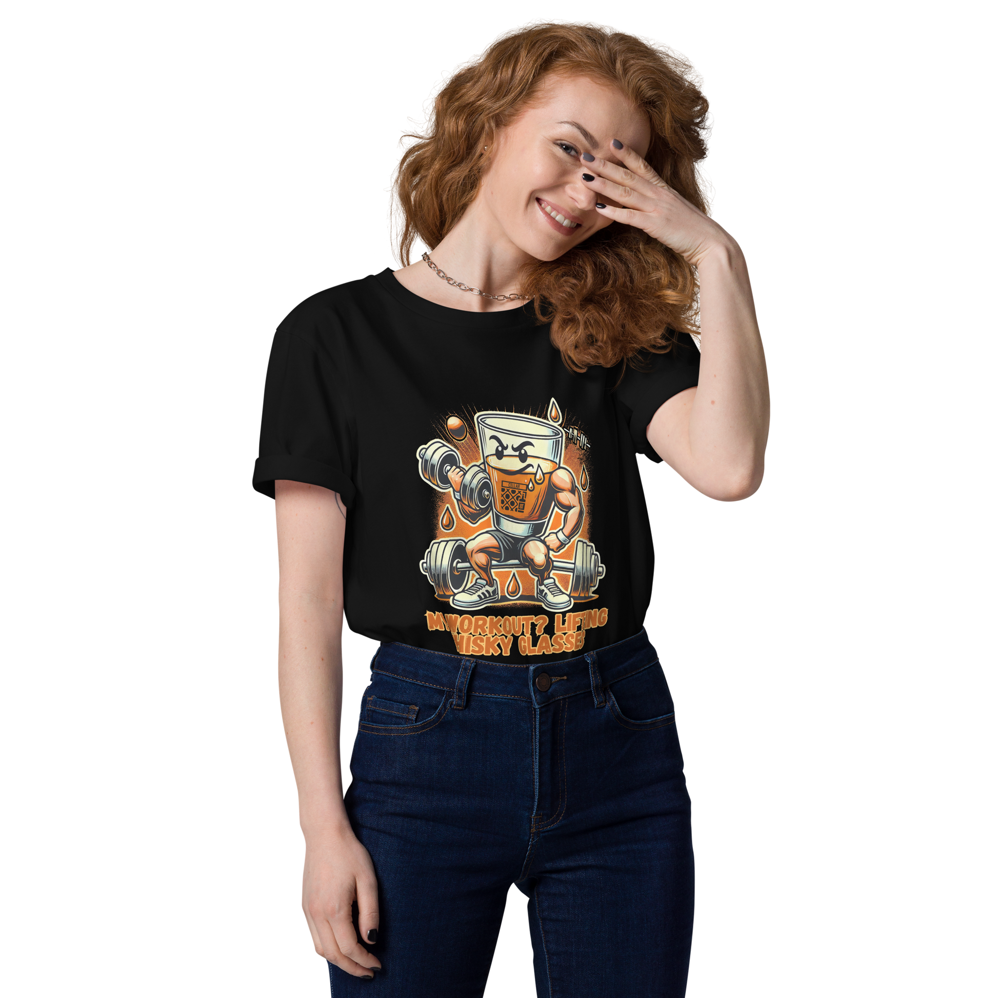 Cellar 8T Whisky - Workout - Unisex Organic Cotton T-Shirt image 23