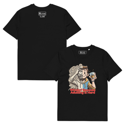 Cellar 8T Whisky - Adulting - Unisex Organic Cotton T-Shirt image 27
