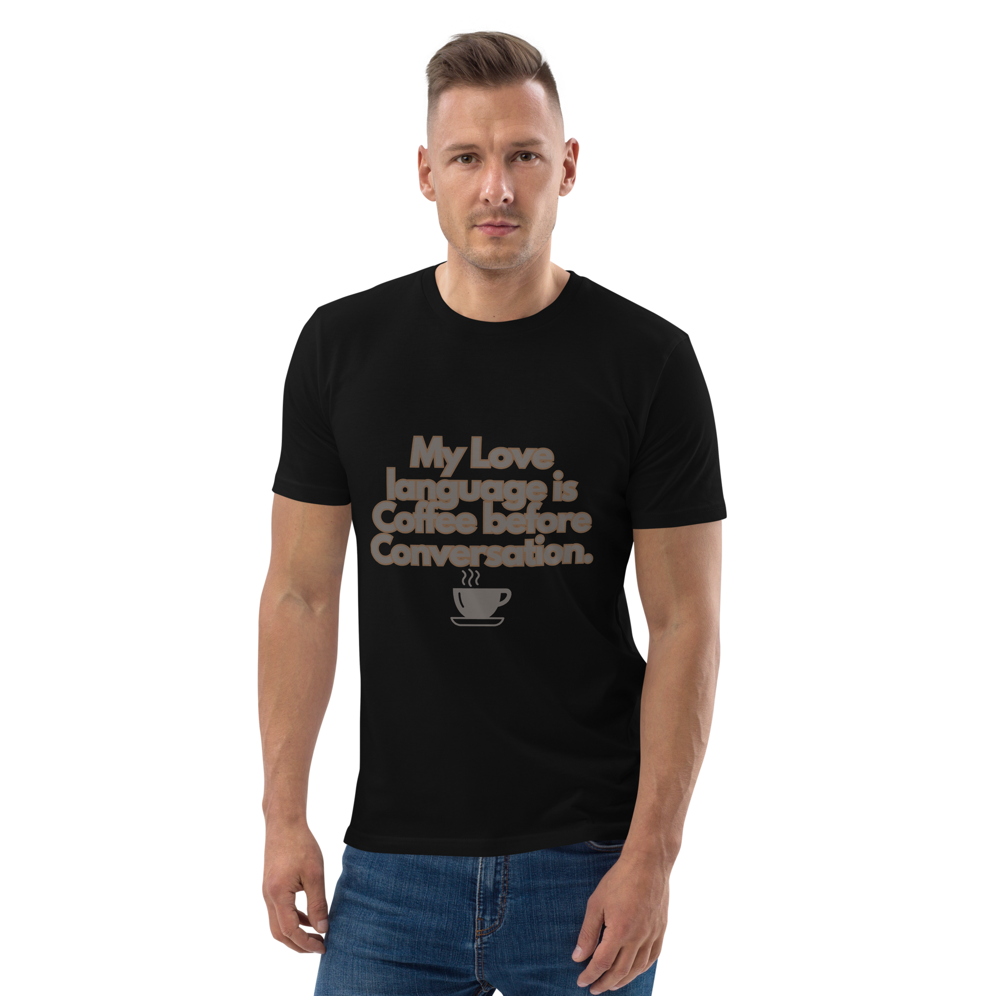 Cellar 8T Coffee - Love Language - Unisex Organic Cotton T-Shirt image 22