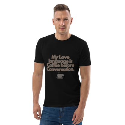 Cellar 8T Coffee - Love Language - Unisex Organic Cotton T-Shirt image 22