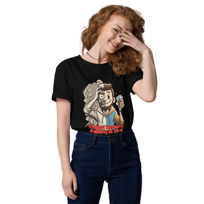 Cellar 8T Whisky - Adulting - Unisex Organic Cotton T-Shirt image 21