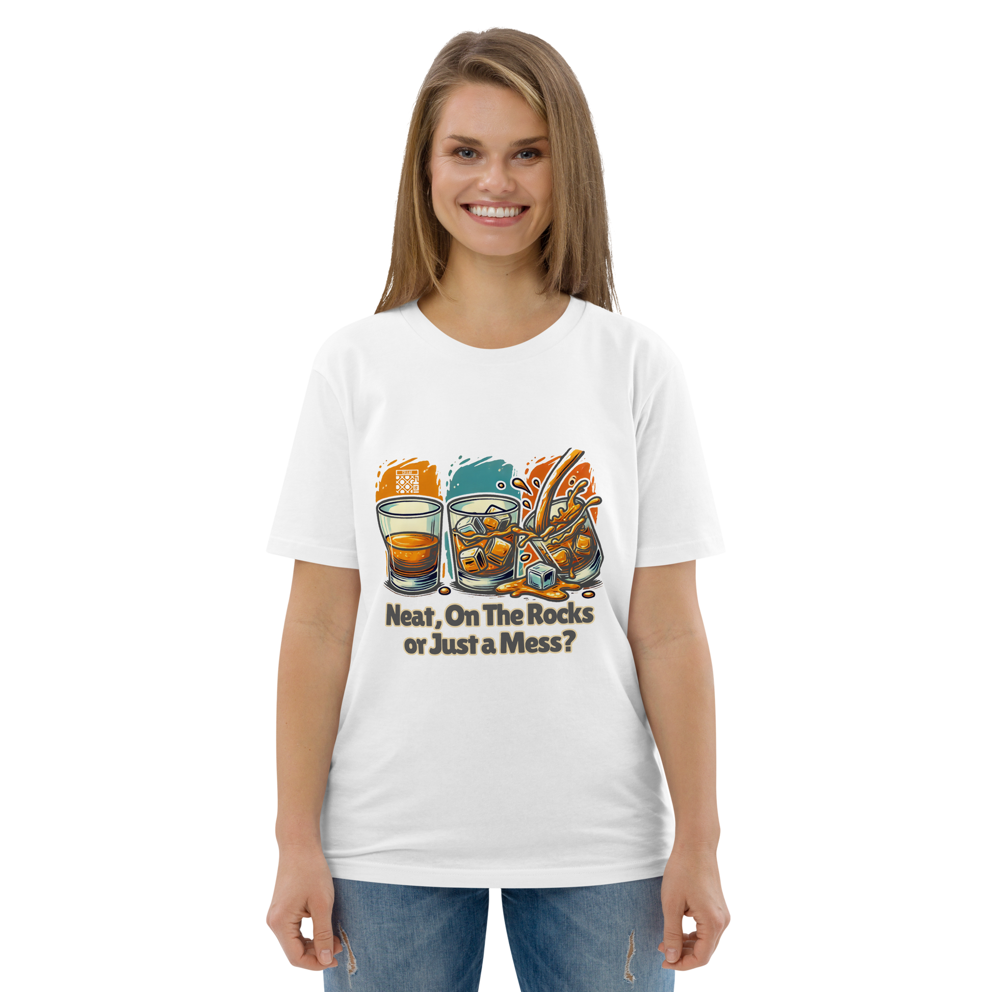 Cellar 8T Whisky - Neat - Unisex Organic Cotton T-Shirt image 3