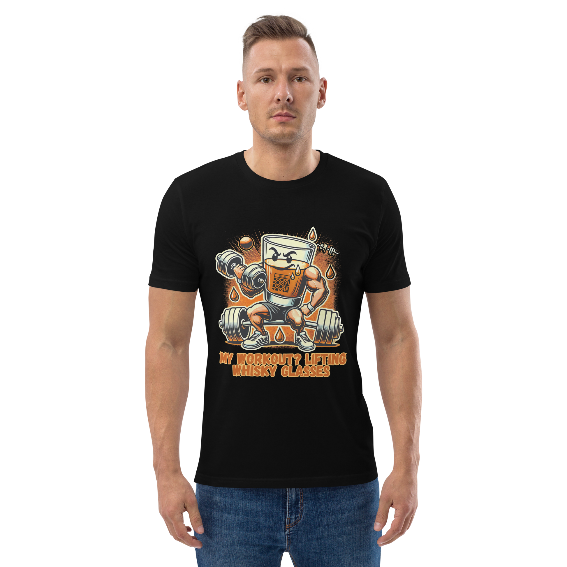 Cellar 8T Whisky - Workout - Unisex Organic Cotton T-Shirt image 1
