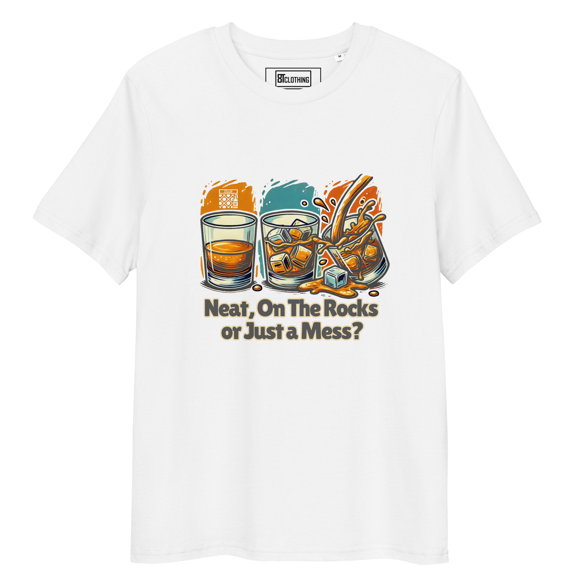 Cellar 8T Whisky - Neat - Unisex Organic Cotton T-Shirt image 19