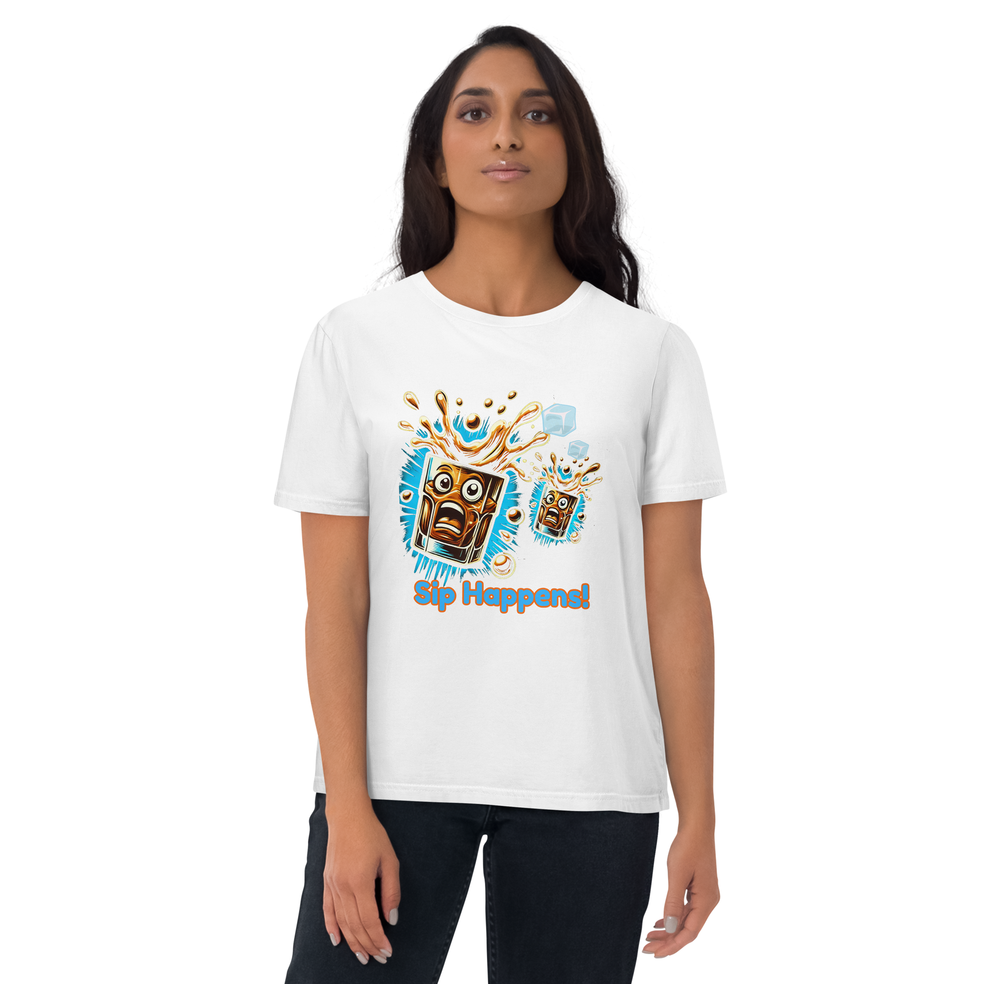 Cellar 8T Whisky - Sip Happens - Unisex Organic Cotton T-Shirt image 8