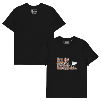 Cellar 8T Coffee - Unstoppable - Unisex Organic Cotton T-Shirt image 19
