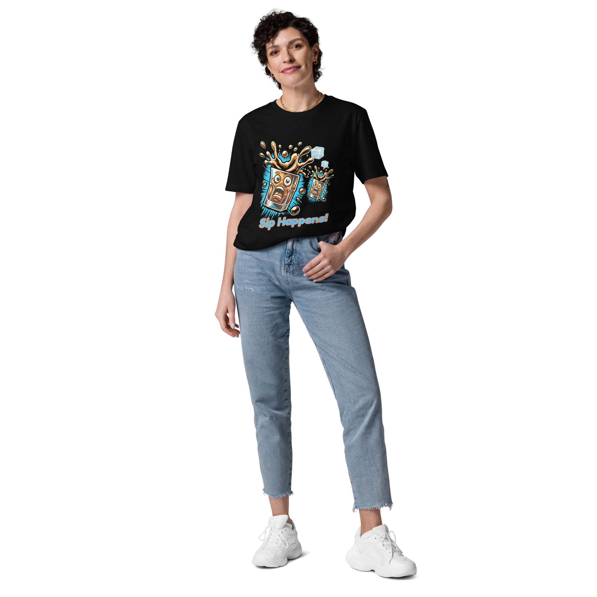 Cellar 8T Whisky - Sip Happens - Unisex Organic Cotton T-Shirt image 25