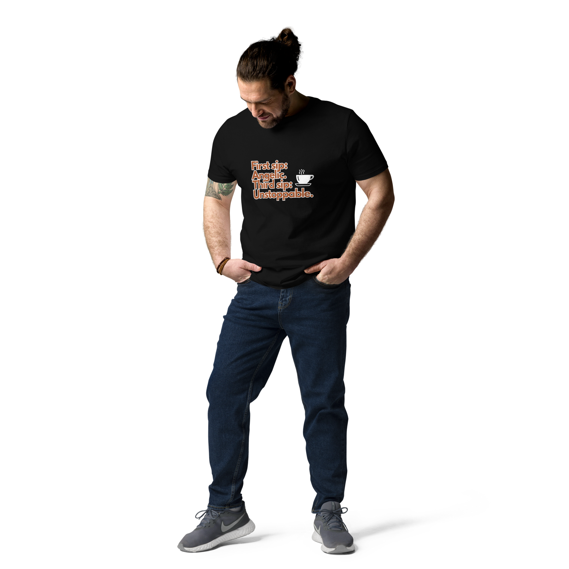 Cellar 8T Coffee - Unstoppable - Unisex Organic Cotton T-Shirt image 28