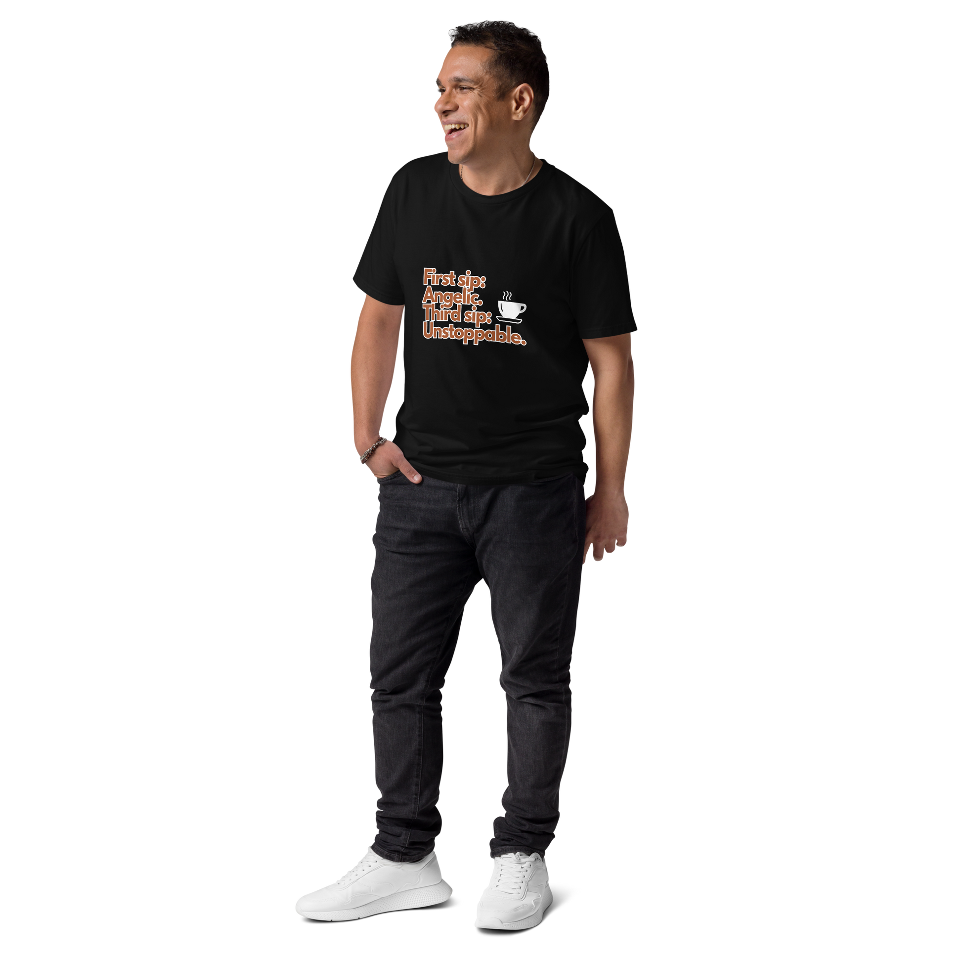 Cellar 8T Coffee - Unstoppable - Unisex Organic Cotton T-Shirt image 29