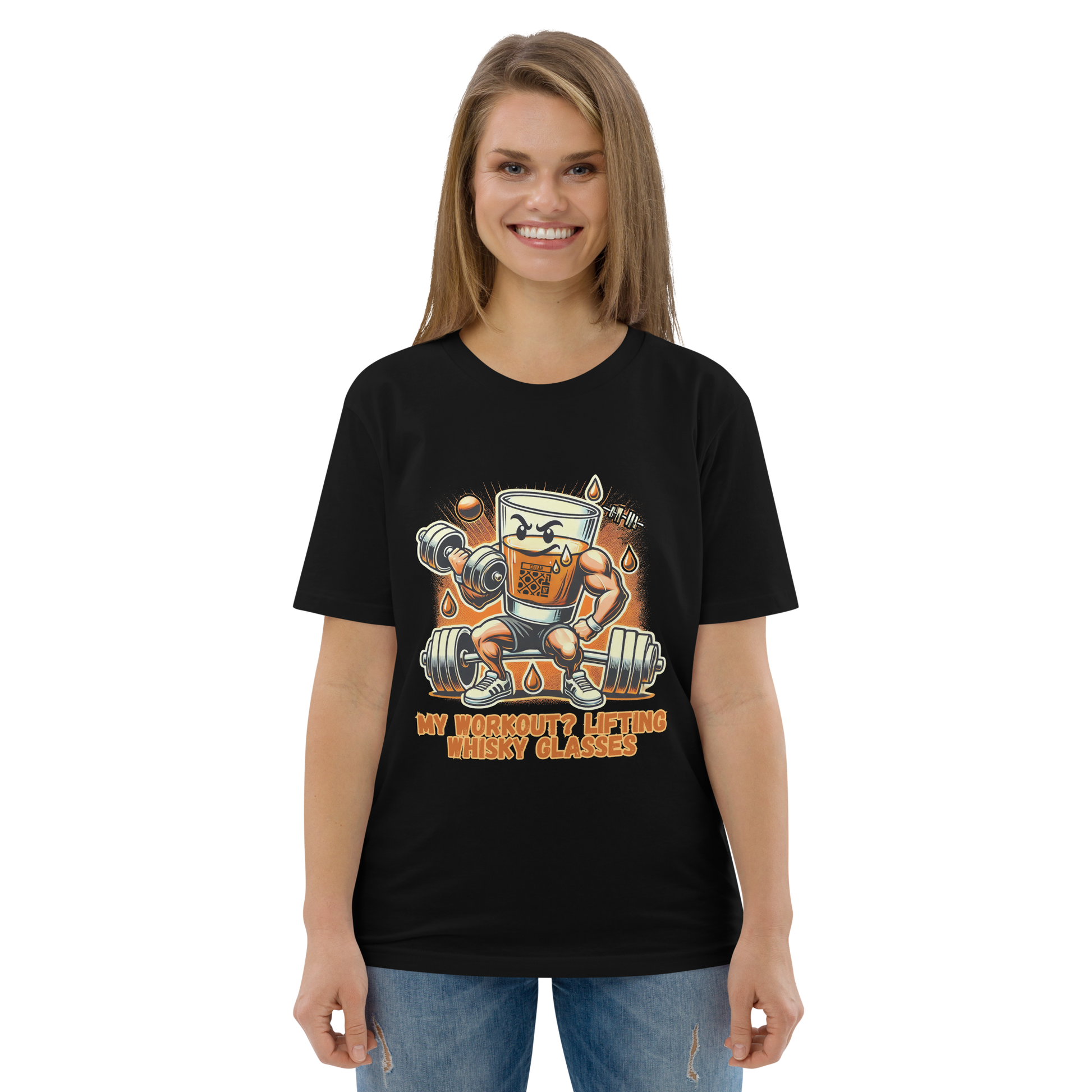 Cellar 8T Whisky - Workout - Unisex Organic Cotton T-Shirt image 12