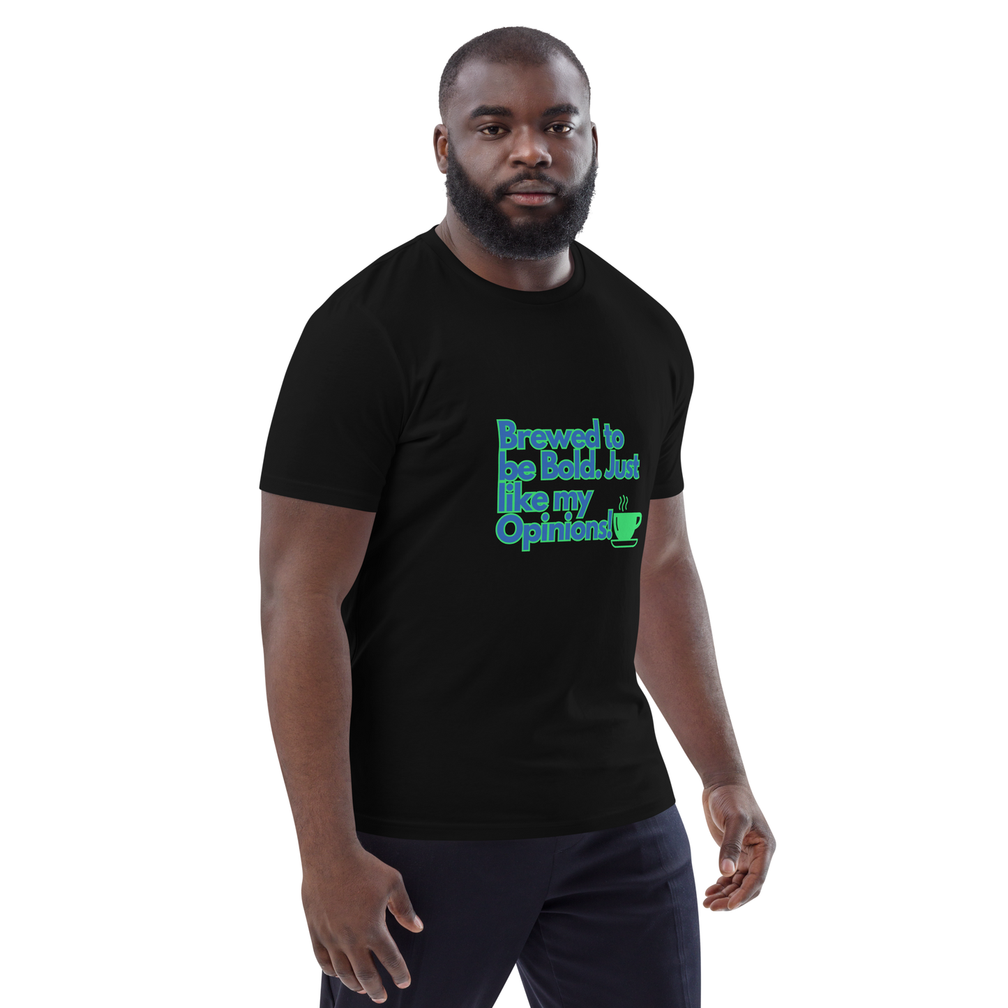 Cellar 8T Coffee - Brewed - Unisex Organic Cotton T-Shirt image 3